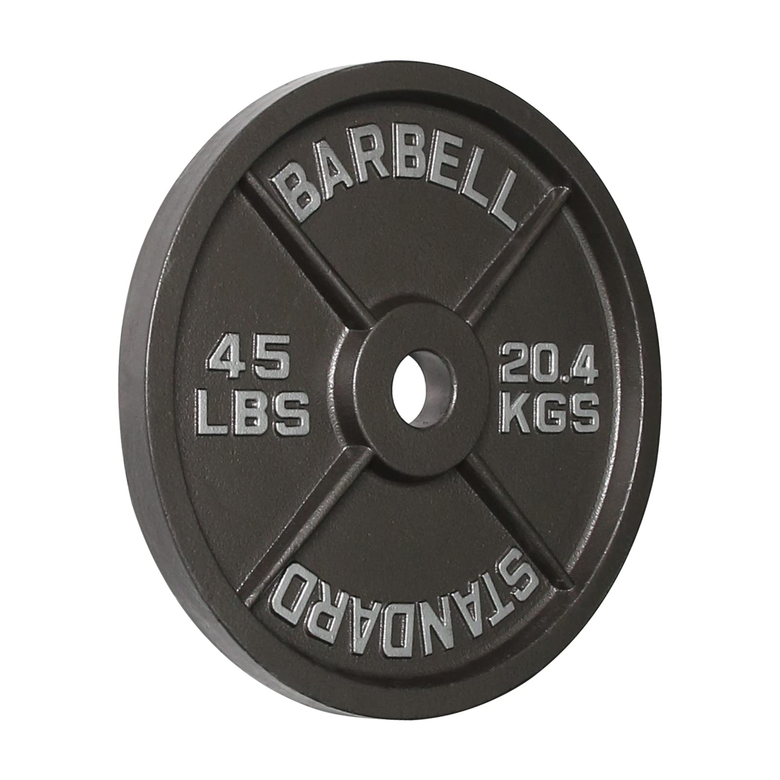 RitFit 2-inch Olympic Cast Iron Weight Plates 2.5-45 LB - Heavy Duty Strength Training & Weightlifting Equipment for Home Gym, CrossFit, Powerlifting - Single or Pair Options for Barbell Workouts