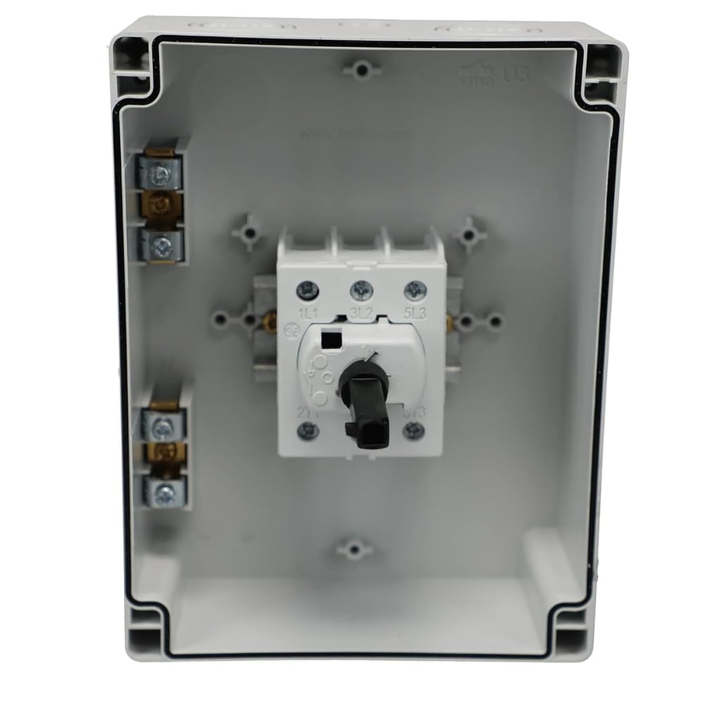 KEM Series 40 AMP 600 VAC Enclosed Disconnect Switch CORP KEM340UL Y/R - Ideal for Industrial Electrical Panels and HVAC Systems
