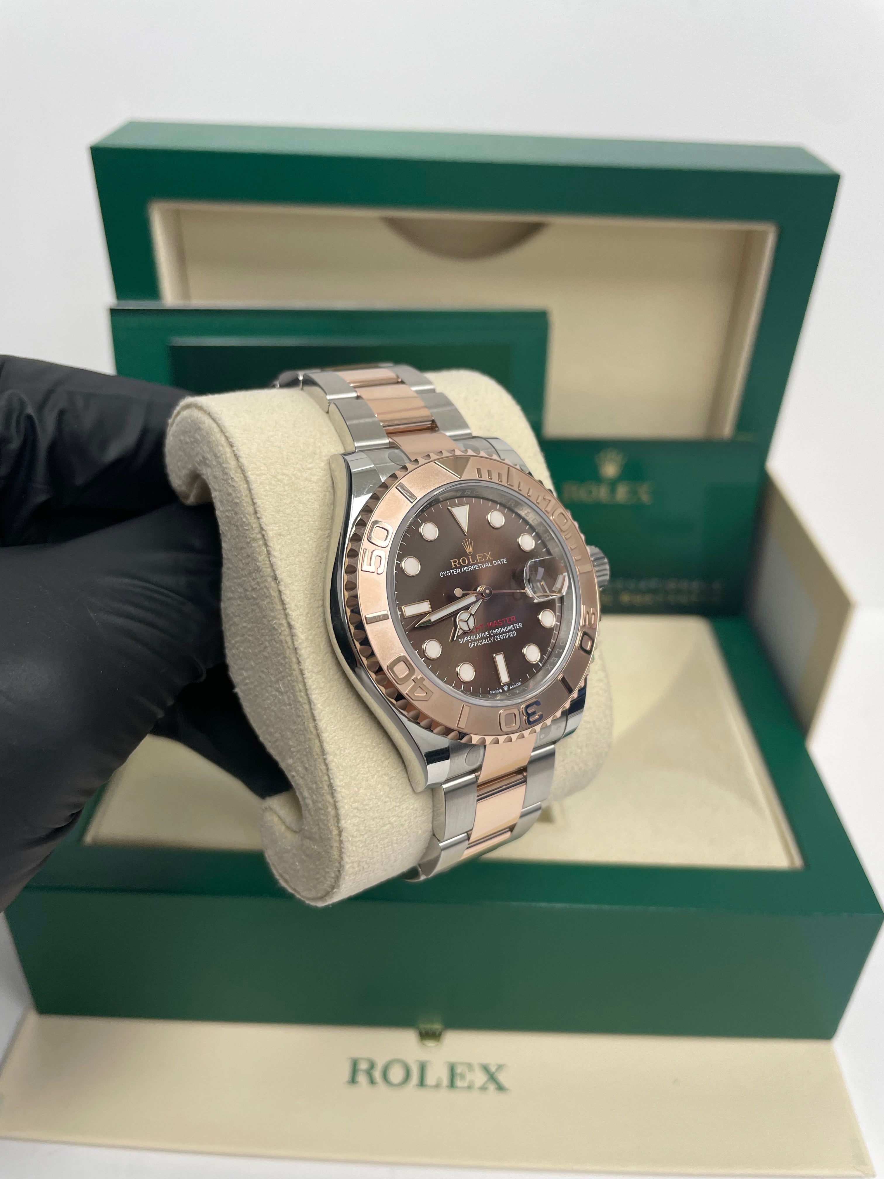 Rolex Yacht-Master 40 Watch - Stainless Steel & Everose Gold Rolesor, Brown Dial (Ref. 126621) | Luxury Diving & Sailing Timepiece for Men