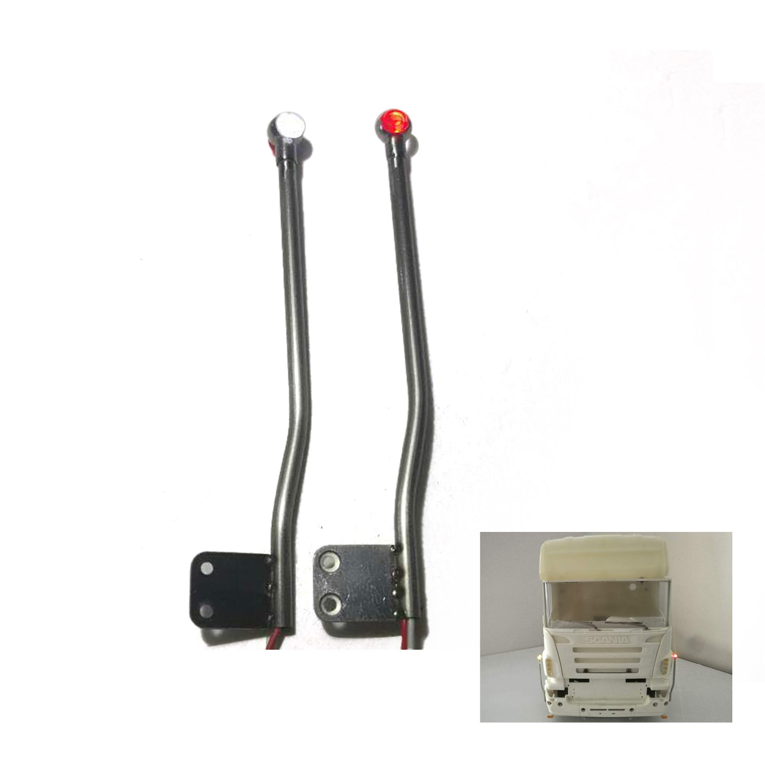 Tamiya 1/14 RC Tractor Truck LED Marker Light - Spare Part for LESU Dump Tipper Car (Model 56323) - Perfect for Night Driving & Realistic Detailing in Radio Controlled Models