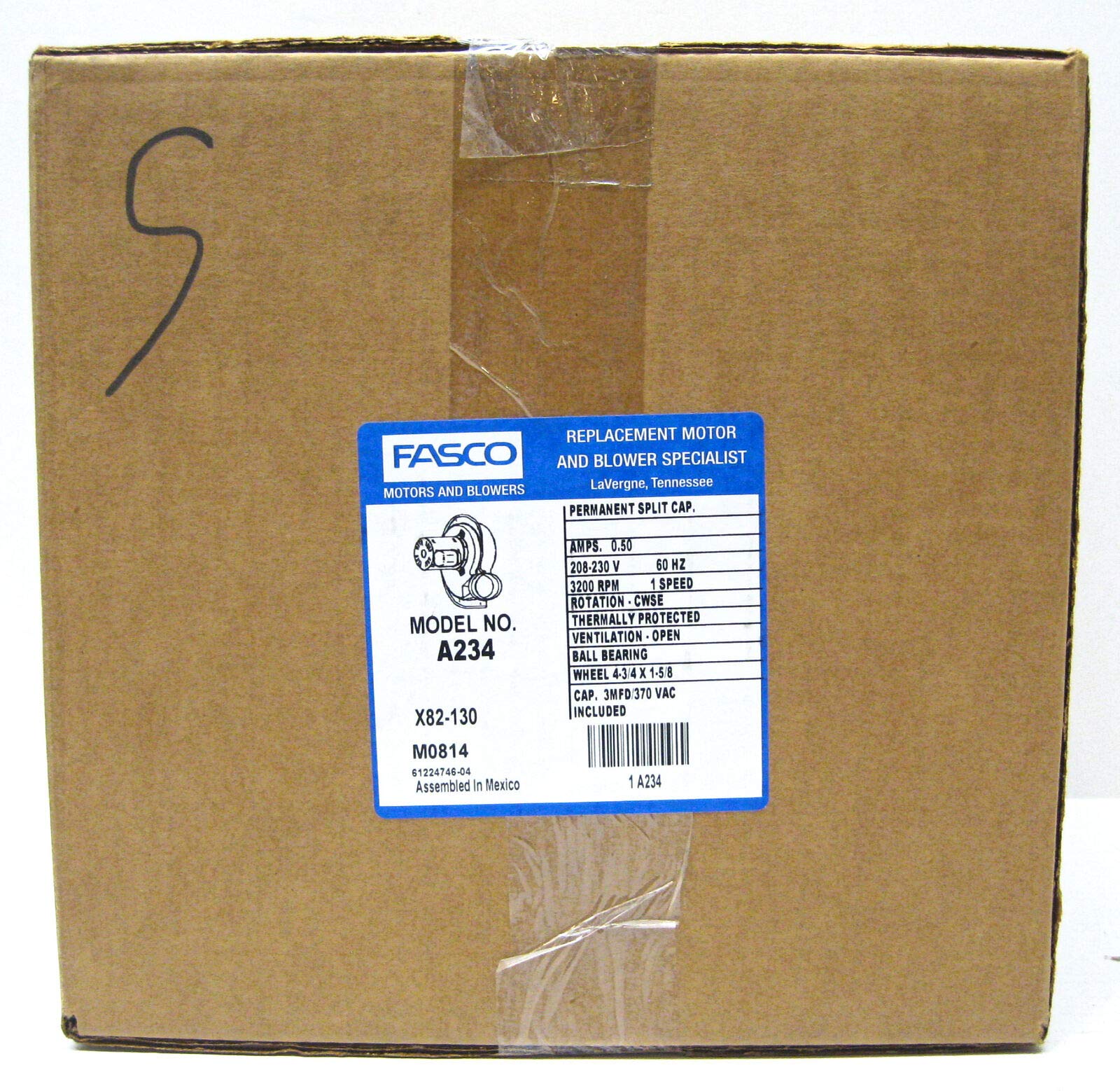 Fasco A234 Furnace Inducer Motor Replacement for York 7062-5155 102529 7062-5267 - Compatible with Gas Furnace Blower Systems, HVAC Repair & Maintenance