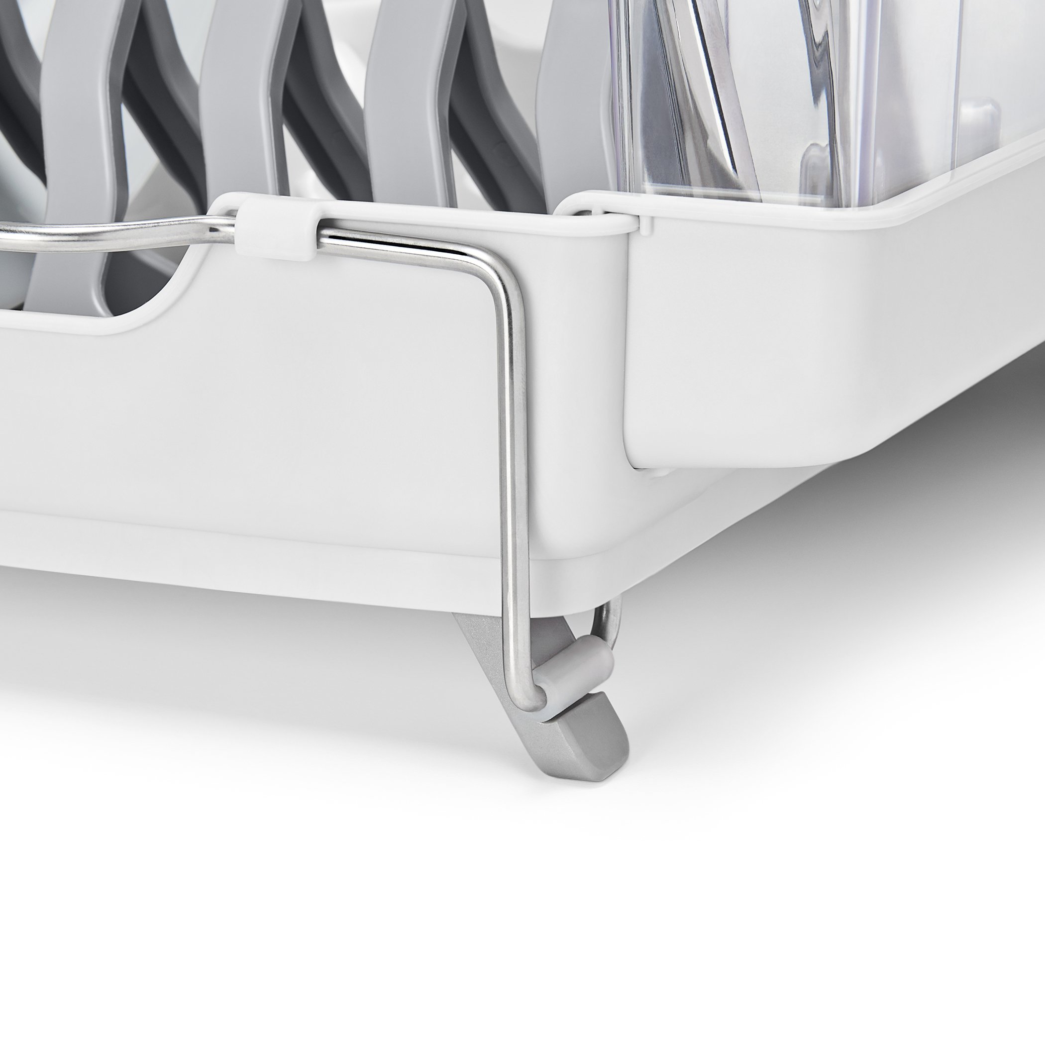 OXO Good Grips Foldable Dish Drying Rack - Space Saving Kitchen Organizer for Countertop, Sink & Small Spaces - Perfect for Apartments, RVs & Compact Kitchens