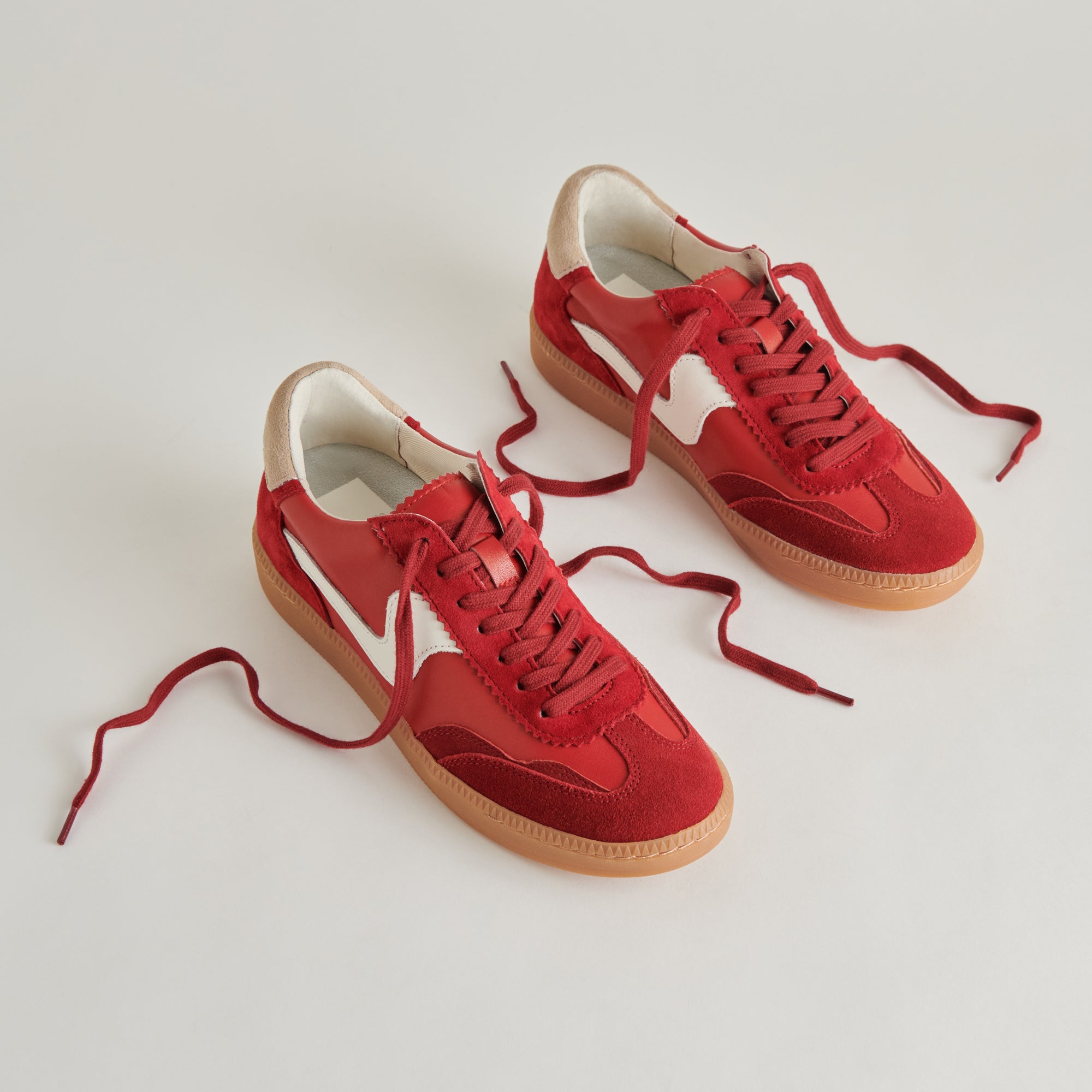 Crimson Suede Notice Sneakers - Stylish & Comfortable Men's/Women's Casual Shoes for Walking, Running & Everyday Wear