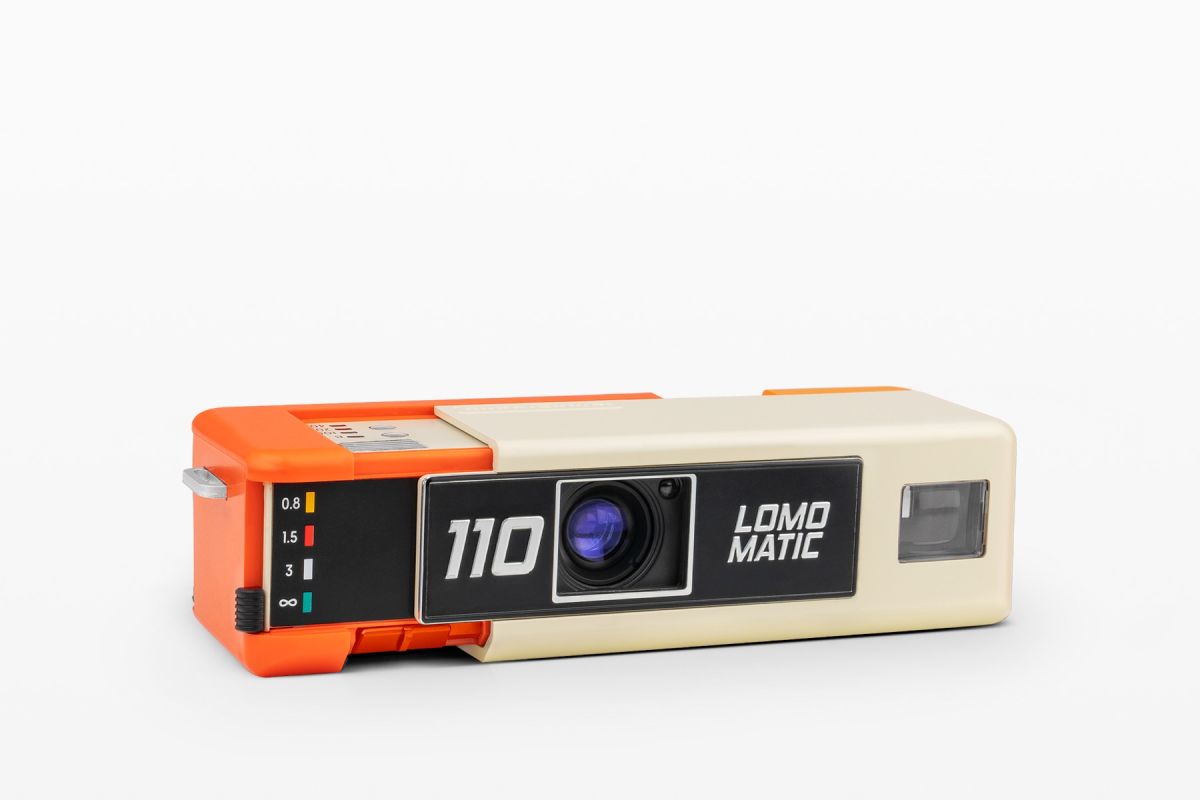 Lomography Lomomatic 110 Film Camera - Vintage Style Golden Gate Edition | Compact & Lightweight for Travel, Street Photography & Creative Shots
