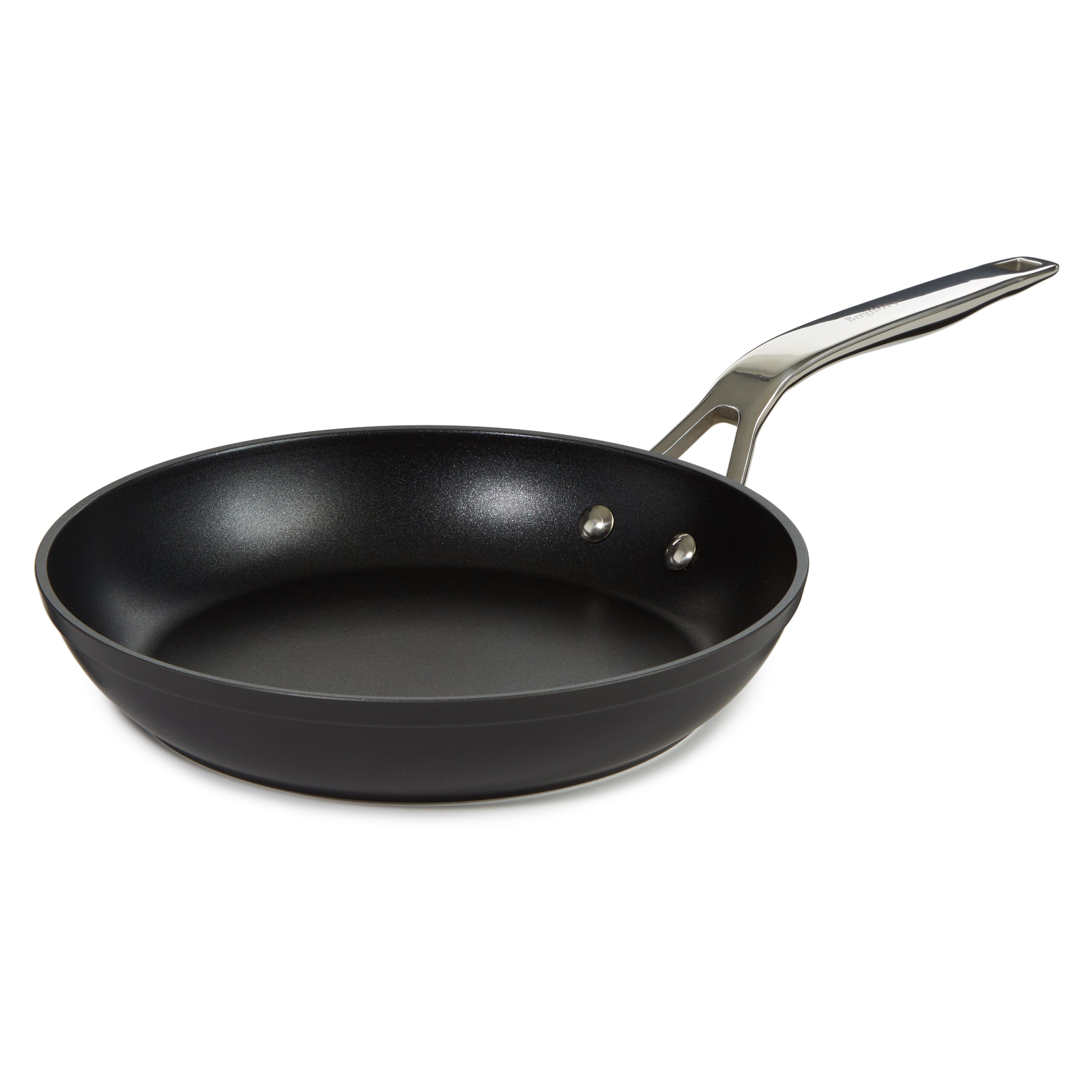 BergHOFF Essentials 10-Inch Nonstick Hard Anodized Fry Pan - Black - Durable & PFOA-Free Cookware for Sauteing, Frying & Everyday Cooking