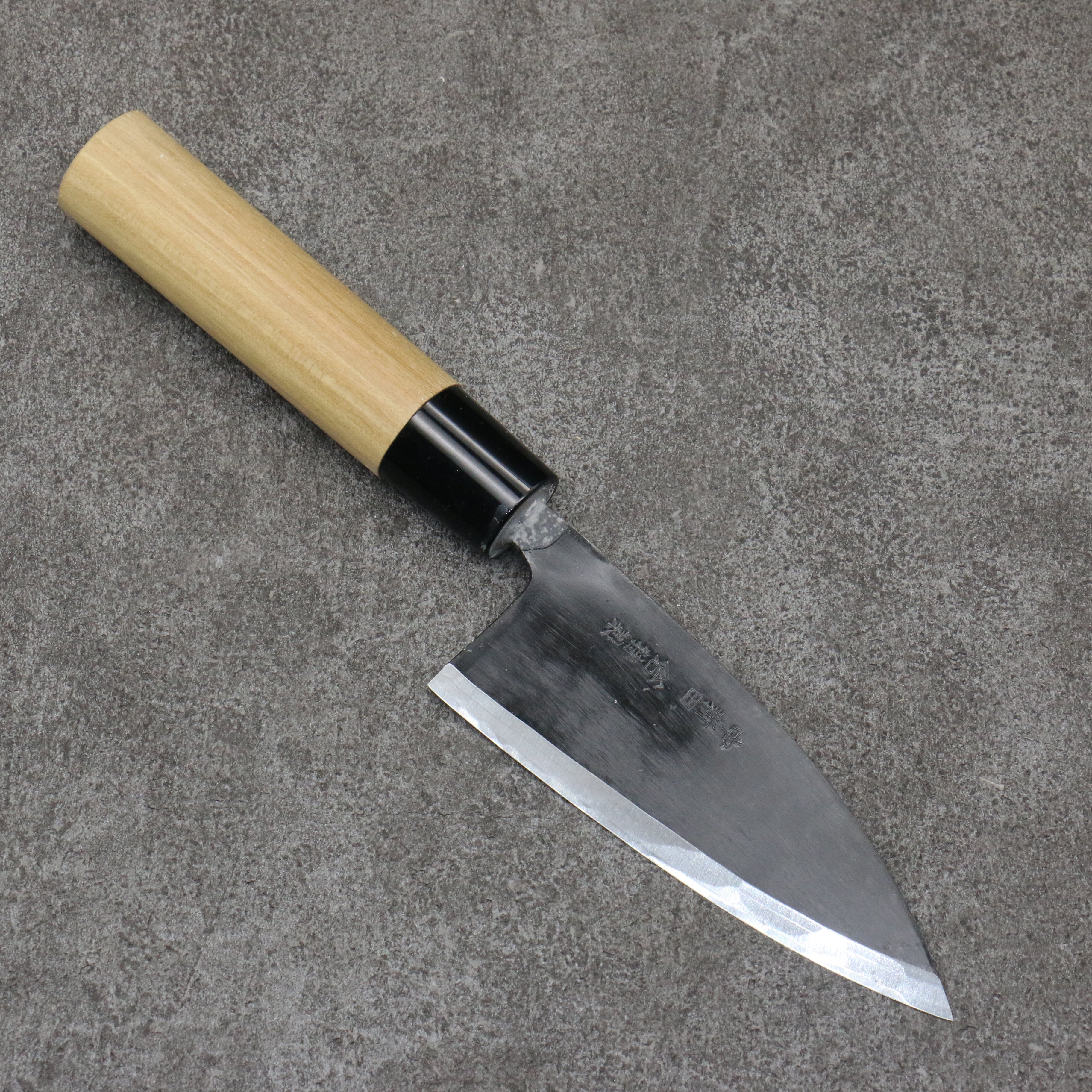 Premium Nakaniida White Steel No.2 Black Deba Knife 120mm (4.7