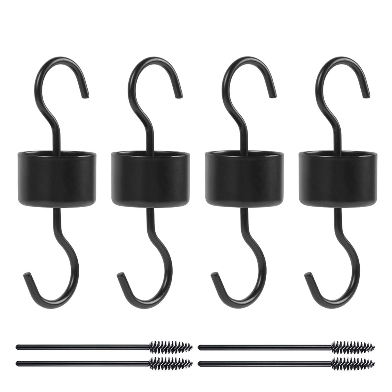 4 Pack Hummingbird Feeder Hooks with Cleaning Brushes & Ant Guard - Outdoor Nectar Feeder Accessories for Hummingbirds and Orioles - Perfect for Garden, Patio, and Backyard Bird Watching