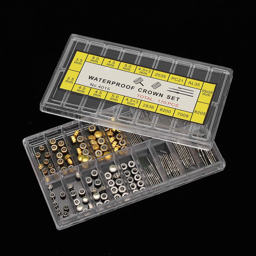 Watch Crown Repair Tool Kit - Watch Stem Extractor & Extender Set - Universal Watch Accessories for Men & Women - Perfect for Watch Repair, Maintenance & DIY Jewelry Adjustments
