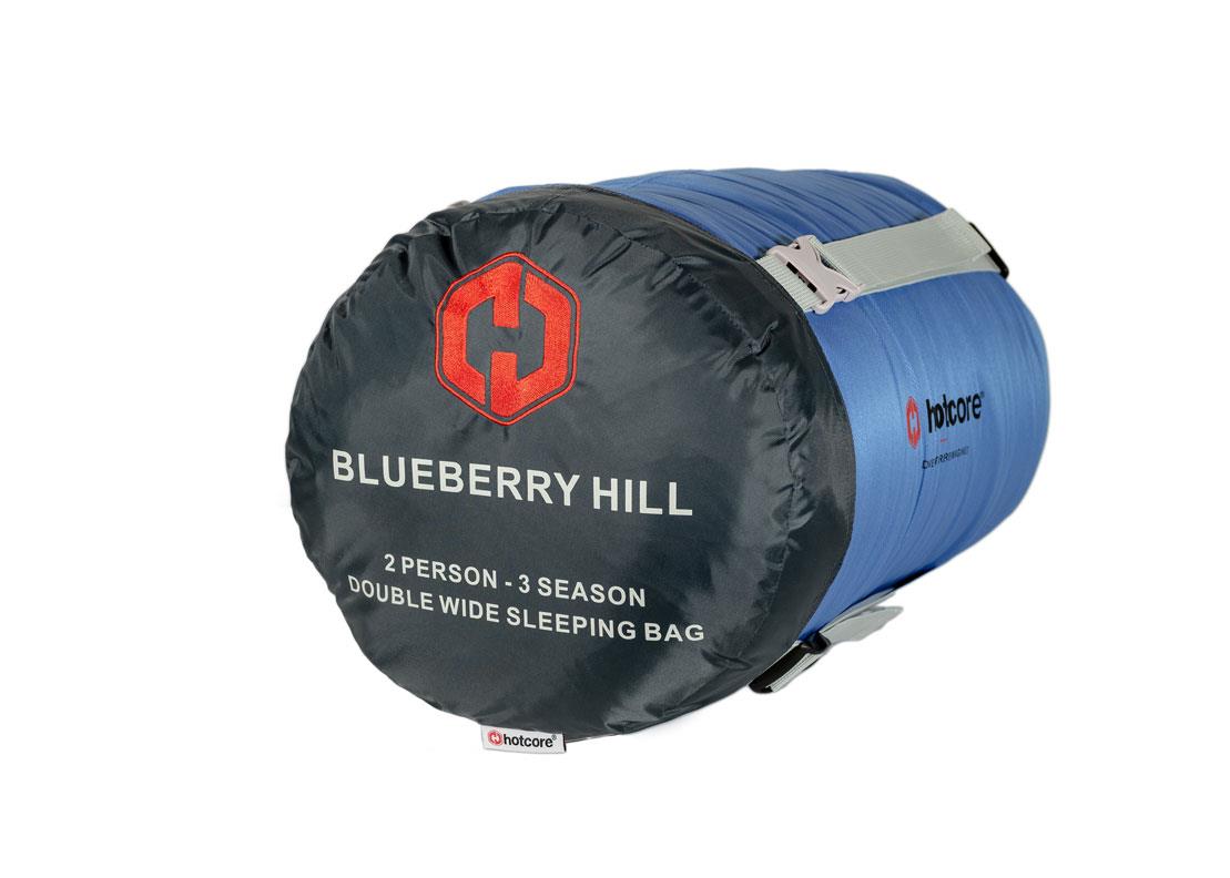 Blueberry Hill Double Wide Sleeping Bag - Extra Large for 2 Persons, Waterproof & Warm for Camping, Hiking, Backpacking, Outdoor Adventures