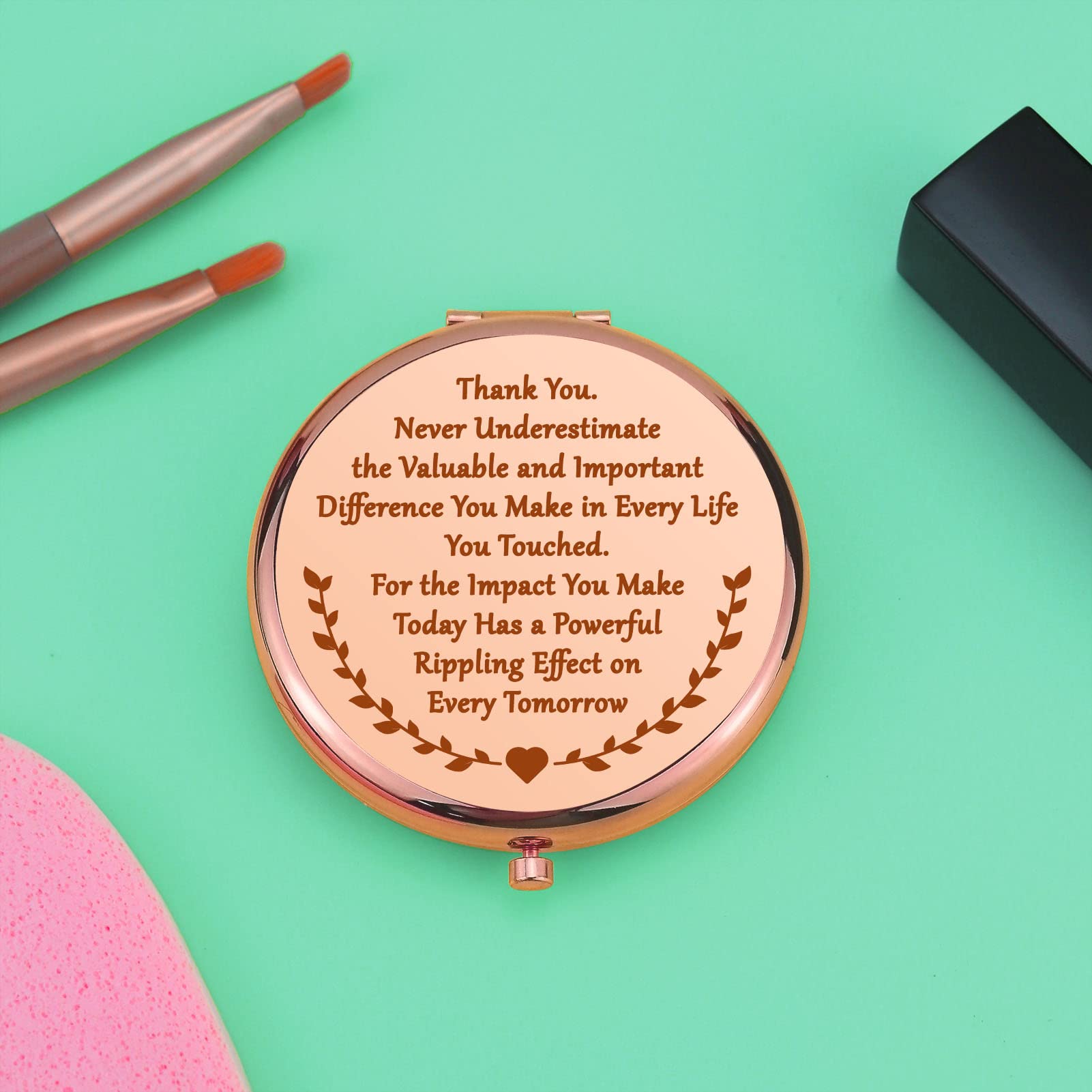 Professional Folding Makeup Mirror - Perfect Thank You Gift for Doctors, Nurses, Teachers & Social Workers | Ideal for Retirement, Birthday & Thanksgiving | Compact Travel Mirror for Office, Home & On-the-Go Use