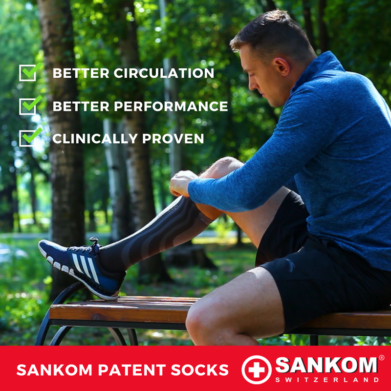 Sankom Patented Non-Slip Grip Socks for Women & Men - Anti-Skid Yoga Socks with Toe Separators - Perfect for Pilates, Barre, Dance, and Home Workouts