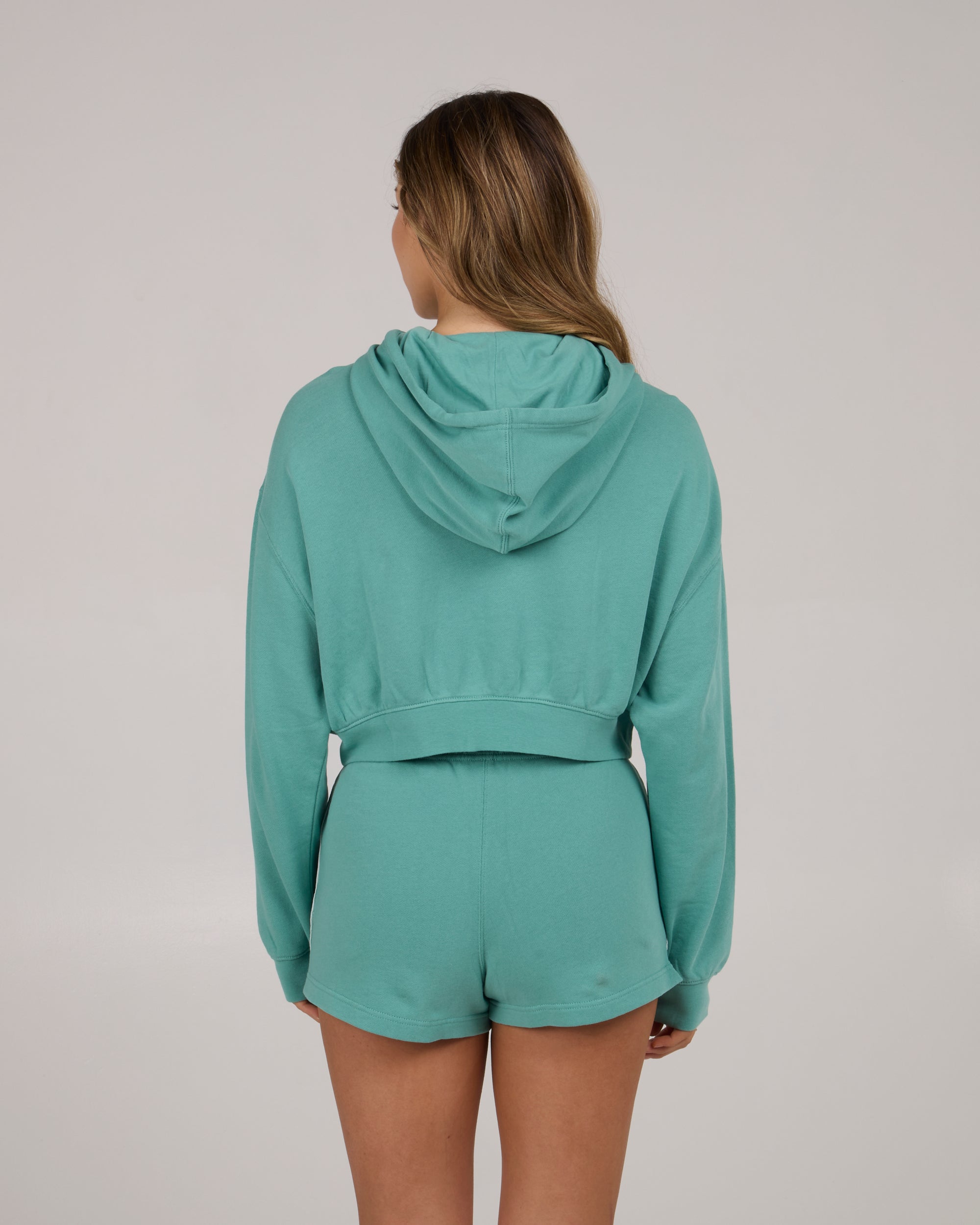 Women's Catamaran Hoody - Lightweight Pullover Hoodie in Sea Glass Color for Sailing, Beach & Outdoor Activities