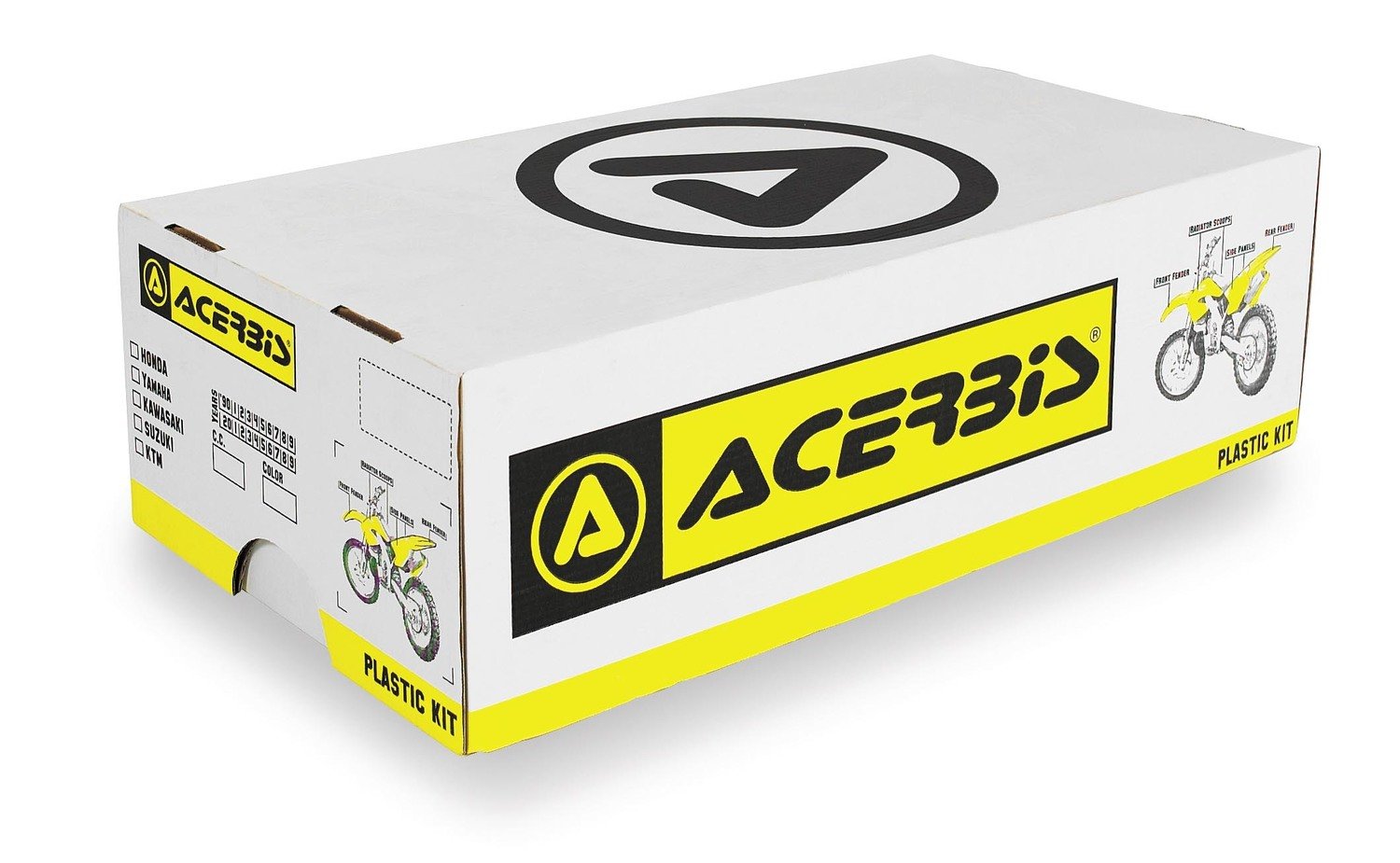 Acerbis Plastic Kit for Honda - Black (Part #2071100001) | Durable Motorcycle Body Replacement | Perfect for Off-Road & Trail Riding