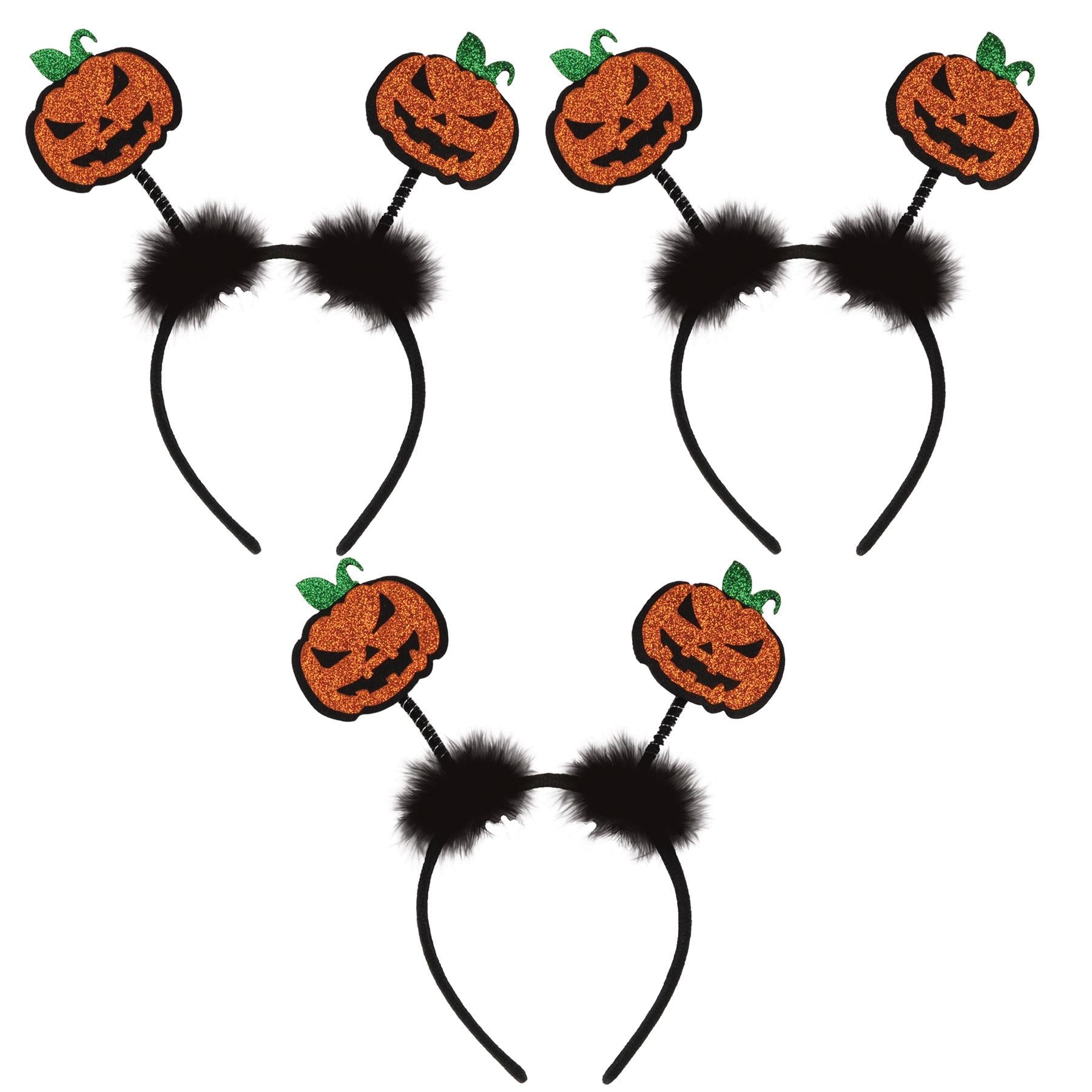 12 Pack Beistle Halloween Glittered Jack O'Lantern Boppers - Party Decorations for Halloween, Trick or Treat, Costume Parties & Home Decor