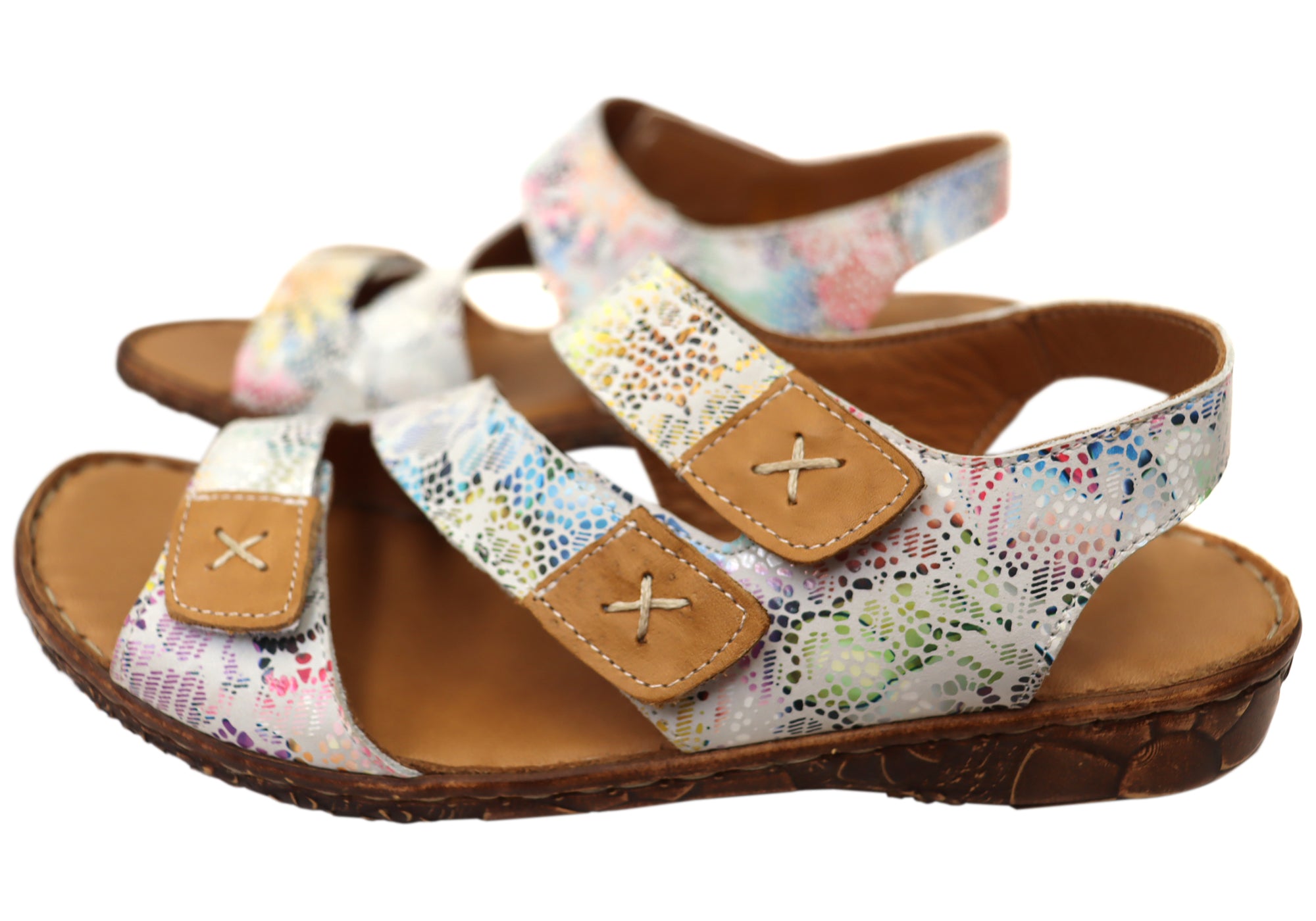 Orizonte Dakoti Women's Comfortable European Leather Sandals - Stylish & Breathable for Summer, Beach, Travel & Casual Outings