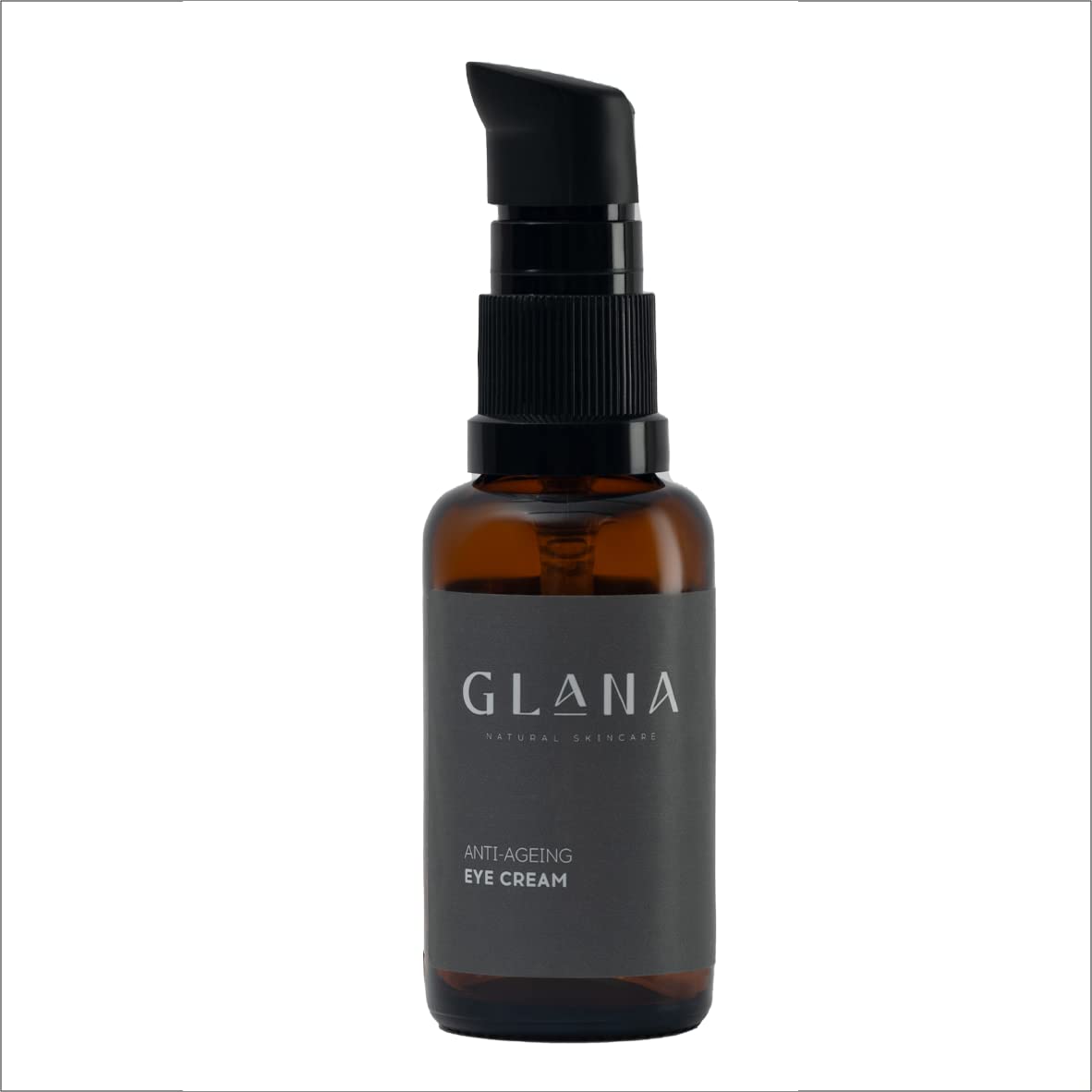 Glana Natural Anti-Aging Eye Cream for Puffiness, Dark Circles & Wrinkles - 30ml Hydrating Eye Treatment - Perfect for Morning & Night Skincare Routine