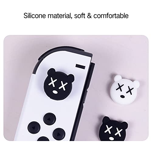 PERFECTSIGHT Cute Melody Switch – Set of 4 Kawaii 3D Soft Silicon Joystick Caps for Nintendo Switch OLED/Lite, Manga Strawberry Design - Perfect for Gaming, Anime Lovers & Kawaii Style Accessories