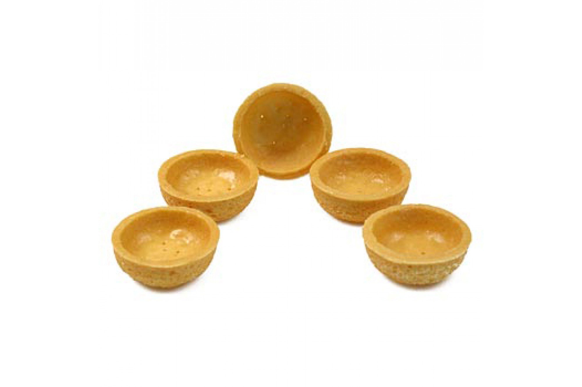 Mini Tart Shells 3.8cm Round - 270 Pcs Light Shortcrust Pastry for Desserts (1.19kg) - Perfect for Mini Pies, Fruit Tarts, Canapés & Party Appetizers