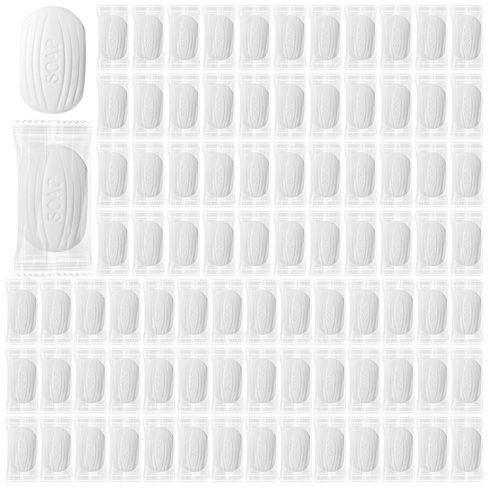 200 Pcs Mini Soap Bars (0.35 oz) - Bulk Individually Wrapped Travel Soap for Face & Body - Hotel Amenities Toiletries for Inns, Hotels & Vacation - Perfect for Travel, Guest Bathrooms & Hospitality Supplies