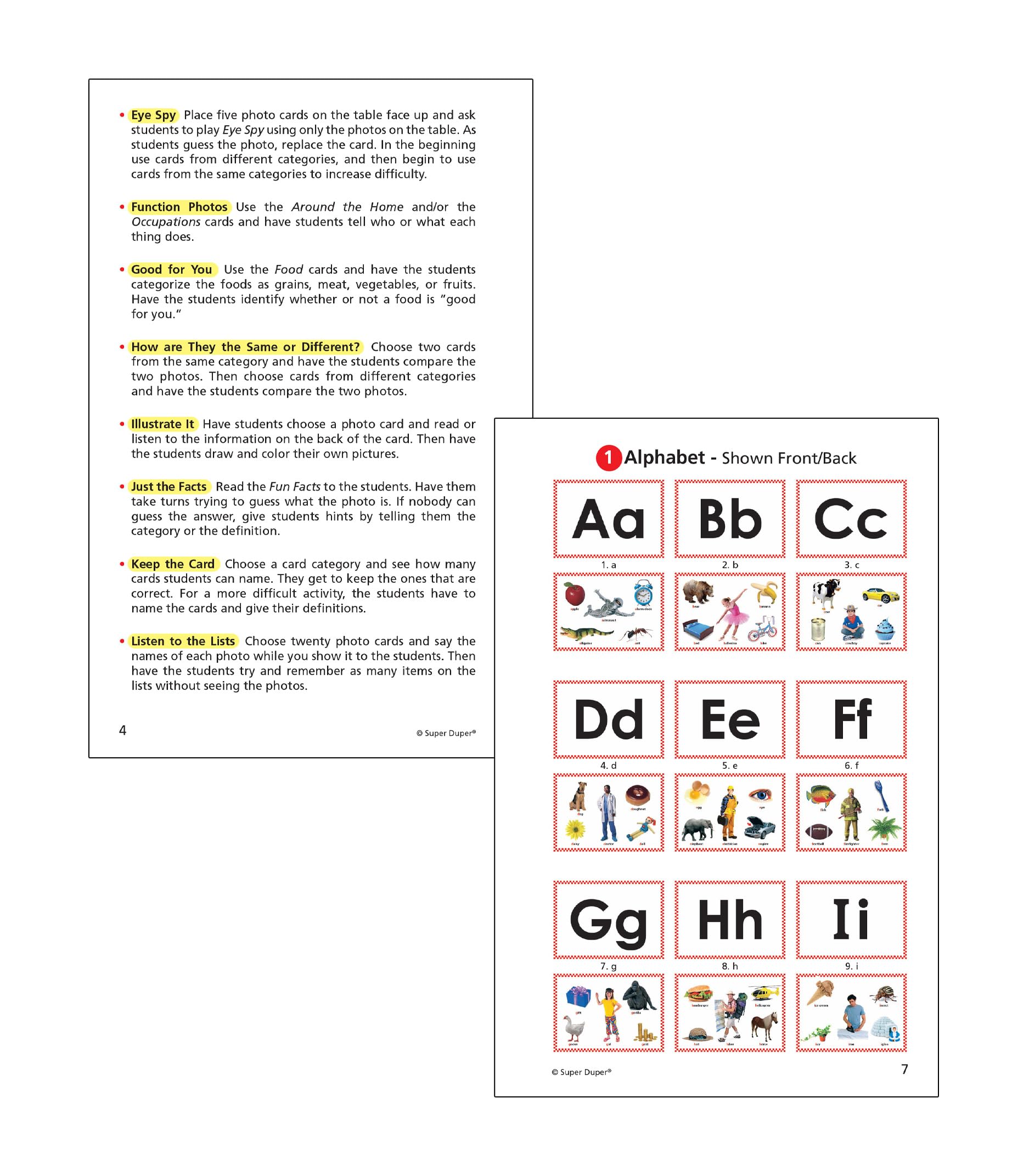 Webber® Big Vocabulary Nouns Photo Flash Cards | Educational Learning Resource for Kids | Enhance Language Skills for Preschool & Elementary Students | Perfect for Homeschooling & Classroom Activities