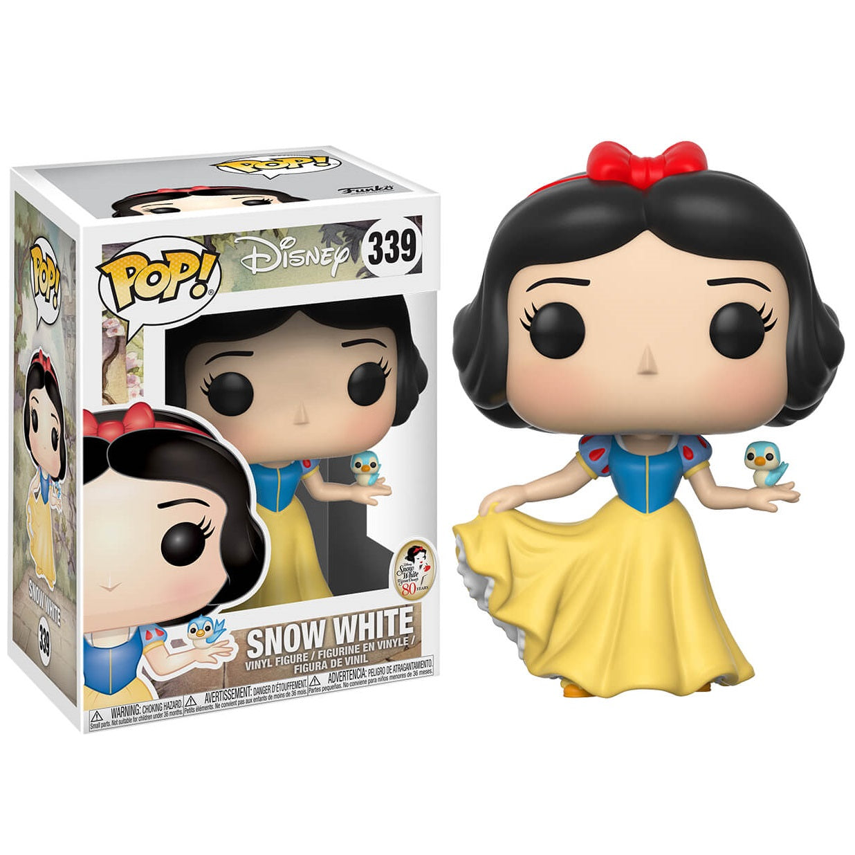 Funko Pop! Disney Snow White #339 Vinyl Figure - Collectible Toy for Disney Fans, Home Decor & Gift Idea