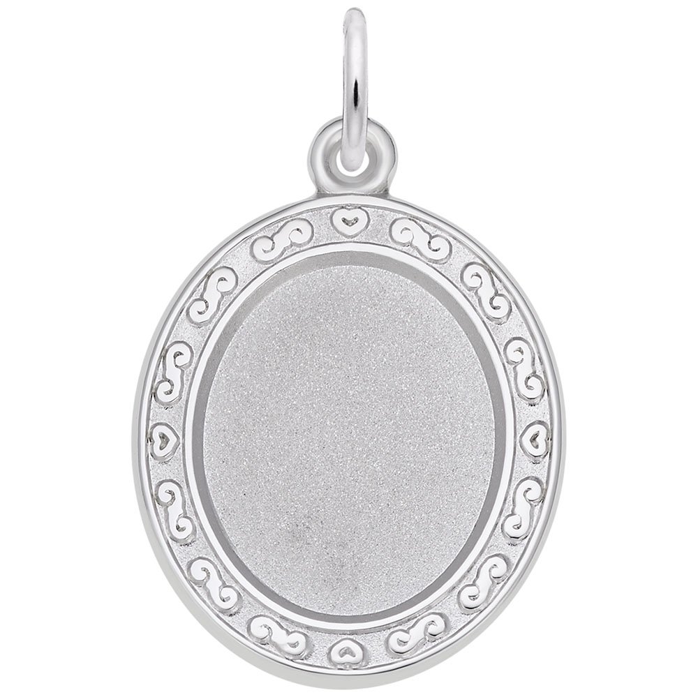Oval Scroll Charm - Elegant Pendant for Bracelets & Necklaces - Perfect for DIY Jewelry Making, Gifts, and Everyday Wear
