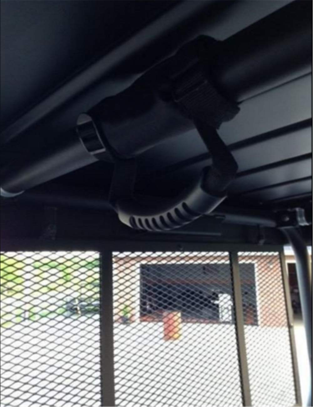 HTTMT Universal UTV Side & Rear View Mirror with Grab Handle - Compatible with Rhino, Viking, Wolverine, YXZ - Fits 2