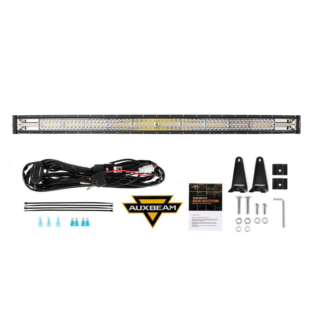 50 Inch 6 Modes Curved LED Light Bar with Mounting Bracket - Waterproof Off-Road Light for Can-Am Maverick X3 - Perfect for Night Driving, Hunting & Off-Road Adventures