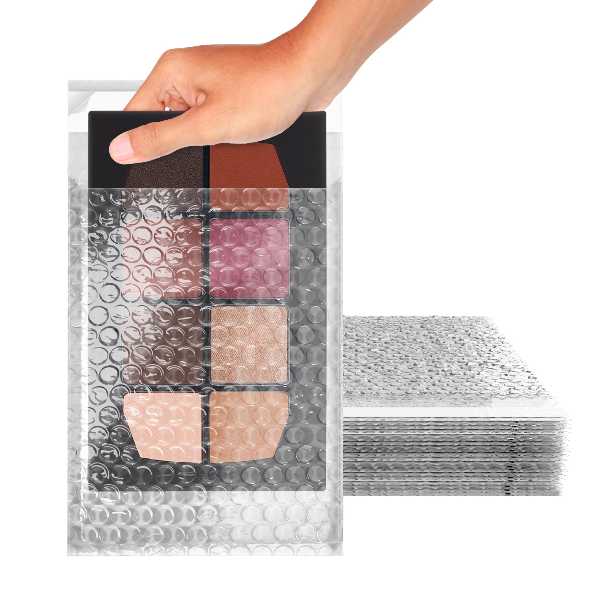 ABC Clear Bubble Out Bags - 6 x 8.5 Inches, Pack of 200 Self-Seal Polyethylene Bubble Pouches for Shipping & Packaging | Protective Cushioning Bubble Mailers for Electronics, Jewelry, Crafts & Small Items | Waterproof & Durable Clear Bubble Envelopes