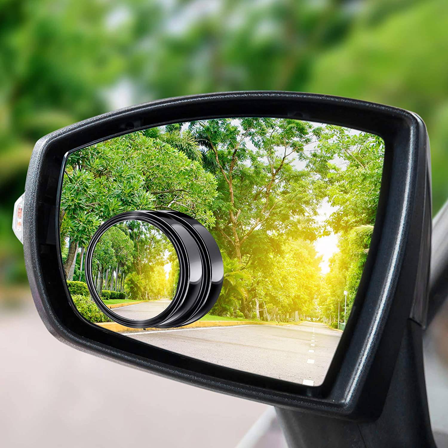 2 PCS Car Blind Spot Mirrors - 360° Adjustable Wide Angle Rear View Mirror for Enhanced Safety - Perfect for Parking, Lane Changing & Blind Spot Monitoring