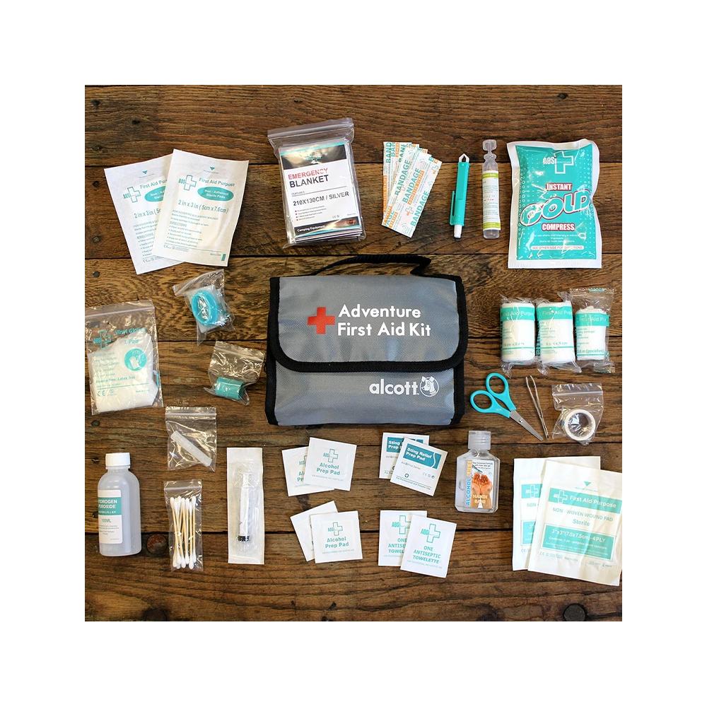 Adventure First Aid Kit - Compact & Waterproof Outdoor Emergency Medical Supplies for Hiking, Camping & Travel - Essential Safety Gear for Backpacking & Survival