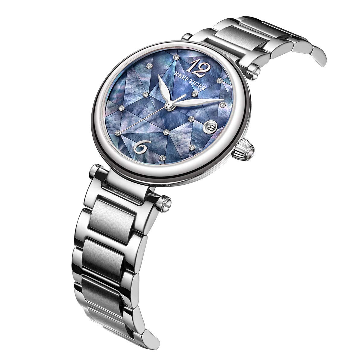 REEF TIGER Luxury Women's Automatic Watch - Stainless Steel Case, Elegant Wristwatch RGA1584 | Perfect for Business, Party & Special Occasions
