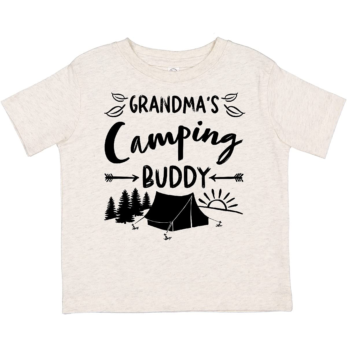 Inktastic Grandmas Camping Buddy Toddler T-Shirt - Cute Graphic Tee for Kids Outdoor Adventures & Family Camping Trips