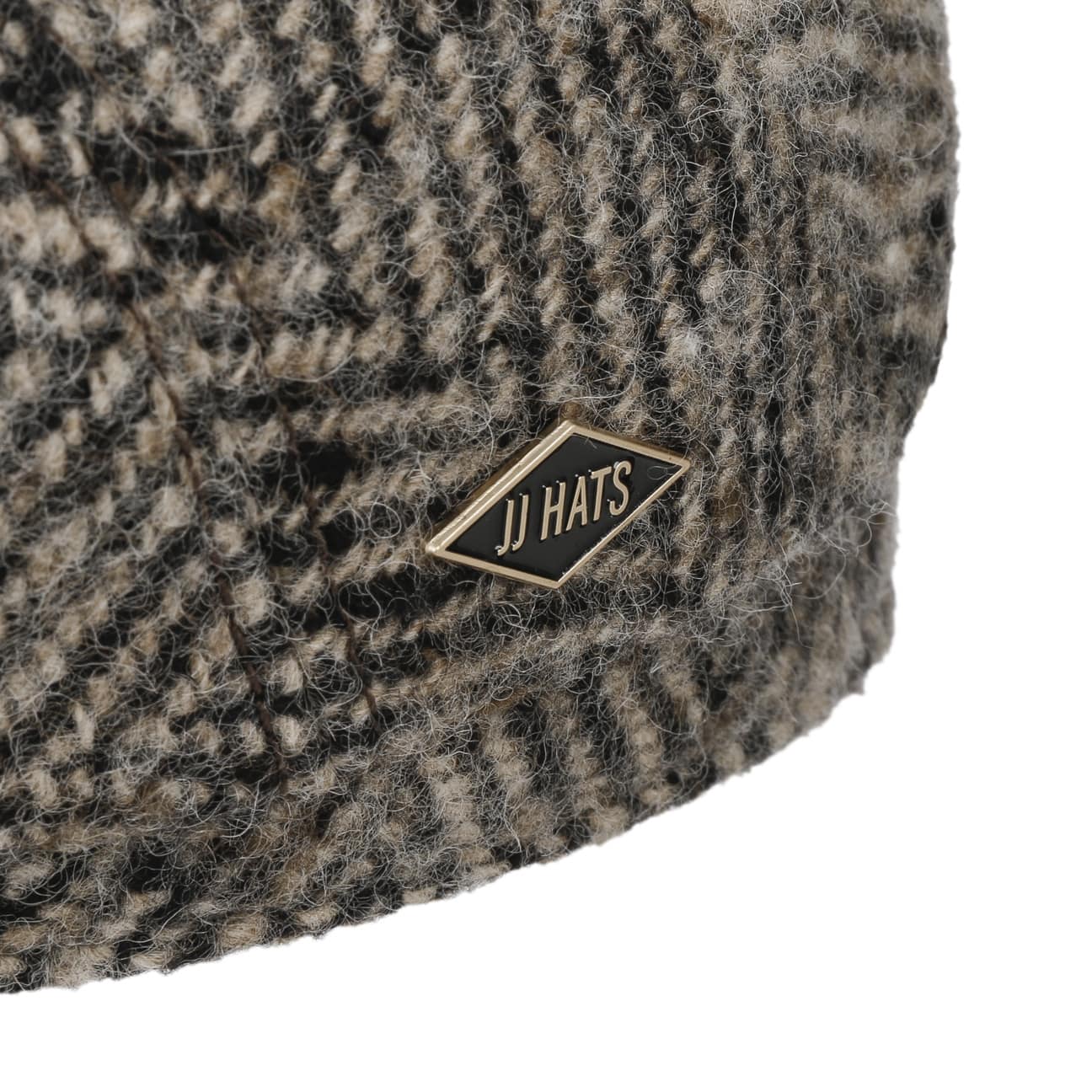 JJ Hats Men's Herringbone Virgin Wool Driver Cap - Classic Vintage Style for Outdoor Activities, Driving, and Casual Wear