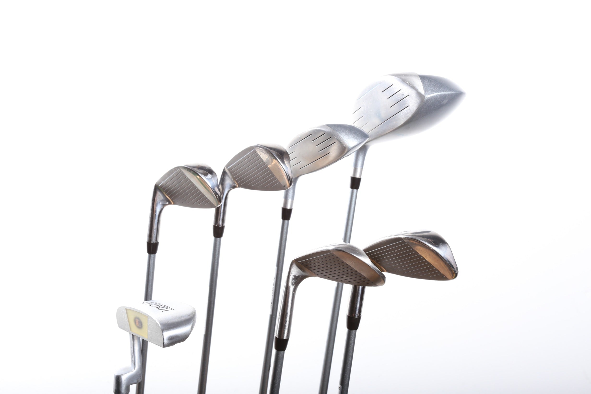 US Kids Golf Complete Club Set for Youth - Right Handed Driver, Hybrid, 6 Iron, 8 Iron, Pitching Wedge, Sand Wedge, Putter - Perfect for Junior Golfers & Beginners on the Course