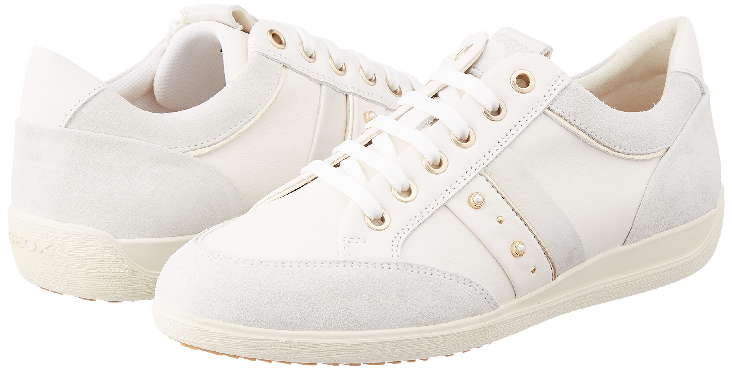 Geox Women's Myria Trainer - Lightweight Breathable Walking Shoes for Women | Comfortable Sneakers for Work, Travel & Everyday Wear