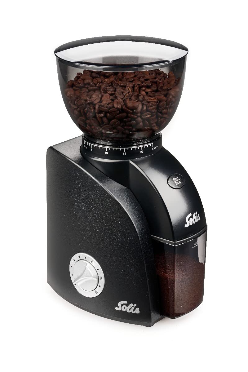 Scala Zero Static Coffee & Espresso Grinder - Black - Electric Burr Grinder for Fresh Ground Coffee, Perfect for Home Baristas & Espresso Lovers (Ideal for Morning Brews & Coffee Shops)