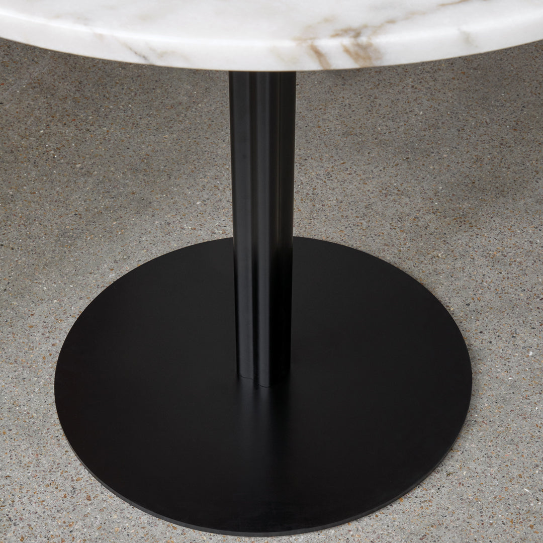 Modern Round Harbour Column Dining Table - Stylish & Durable for Kitchen, Dining Room, and Outdoor Entertaining