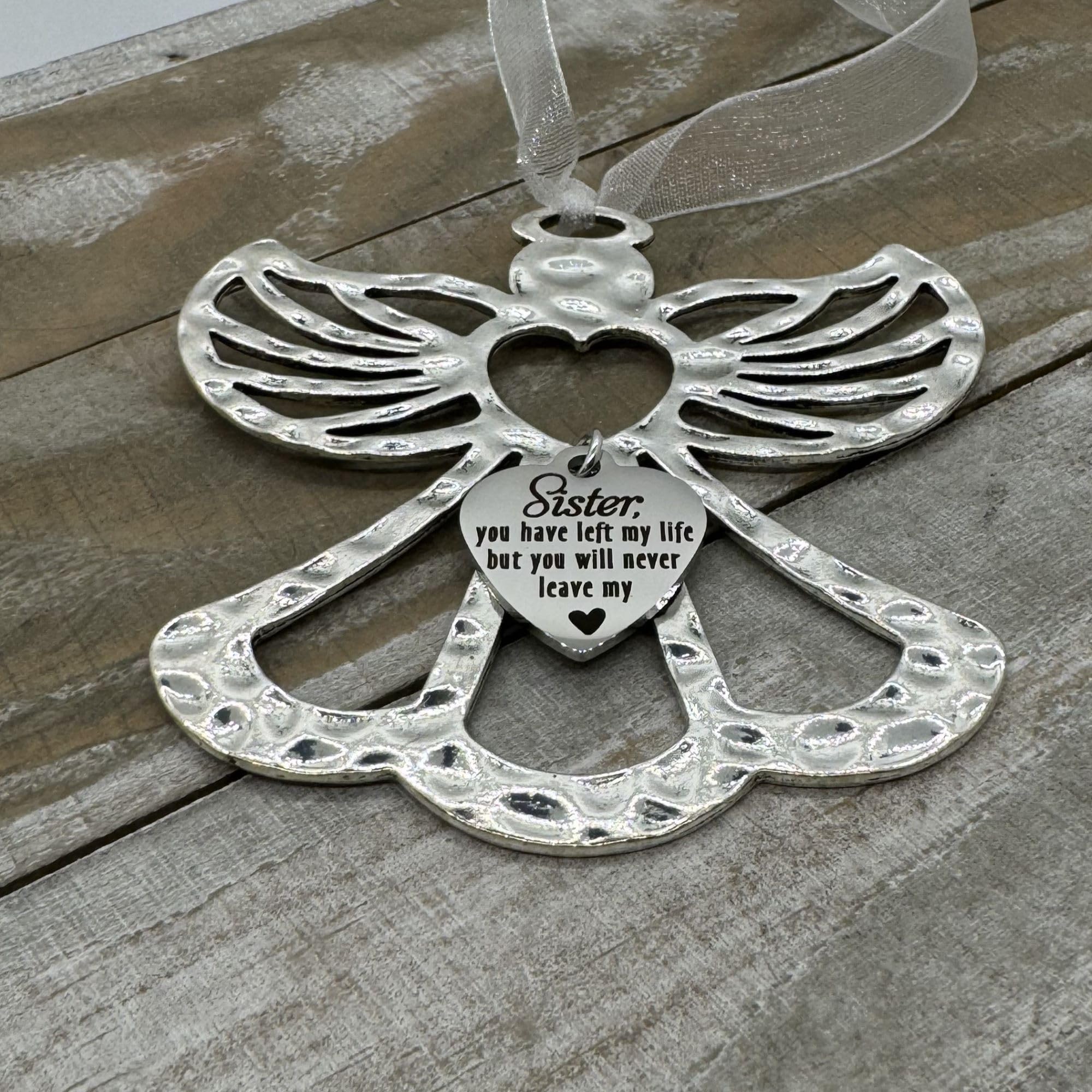 Sister Memorial Angel Ornament - Heartfelt Gift for Loss
