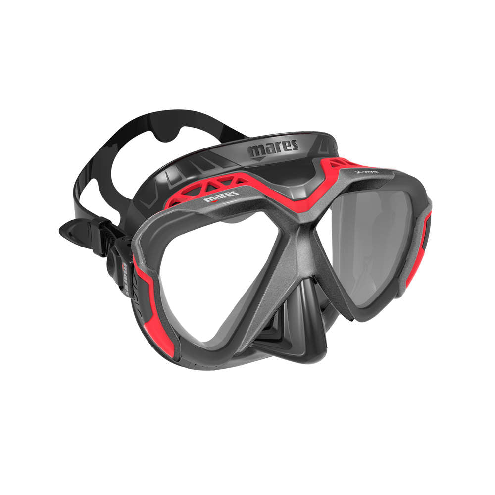 Mares X Wire Scuba Diving Mask - Anti-Fog, UV Protection, Wide View for Snorkeling & Underwater Exploration