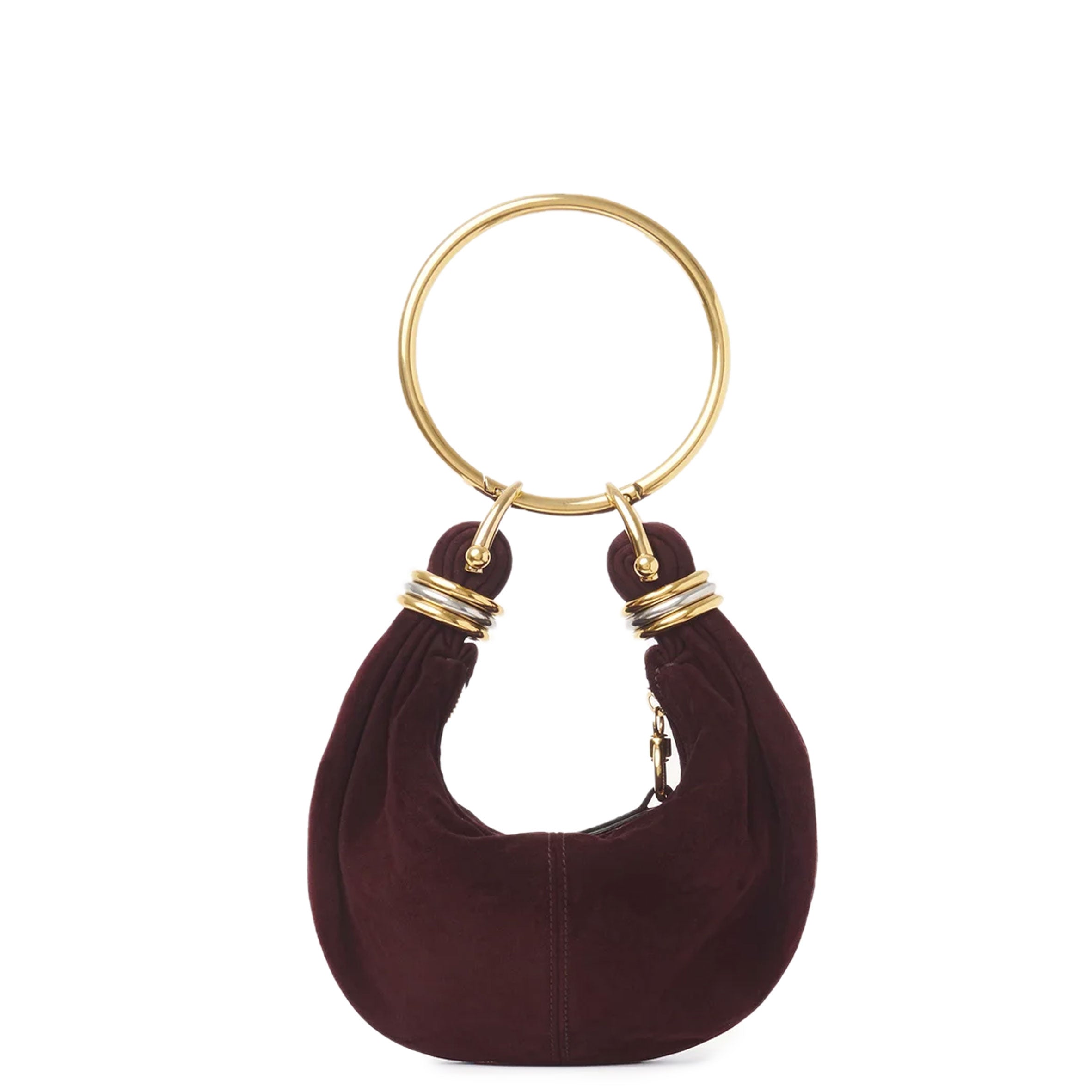 Small Suede Bracelet Bag in Violet - Elegant Wristlet Purse for Women, Perfect for Parties, Concerts & Night Out Accessories