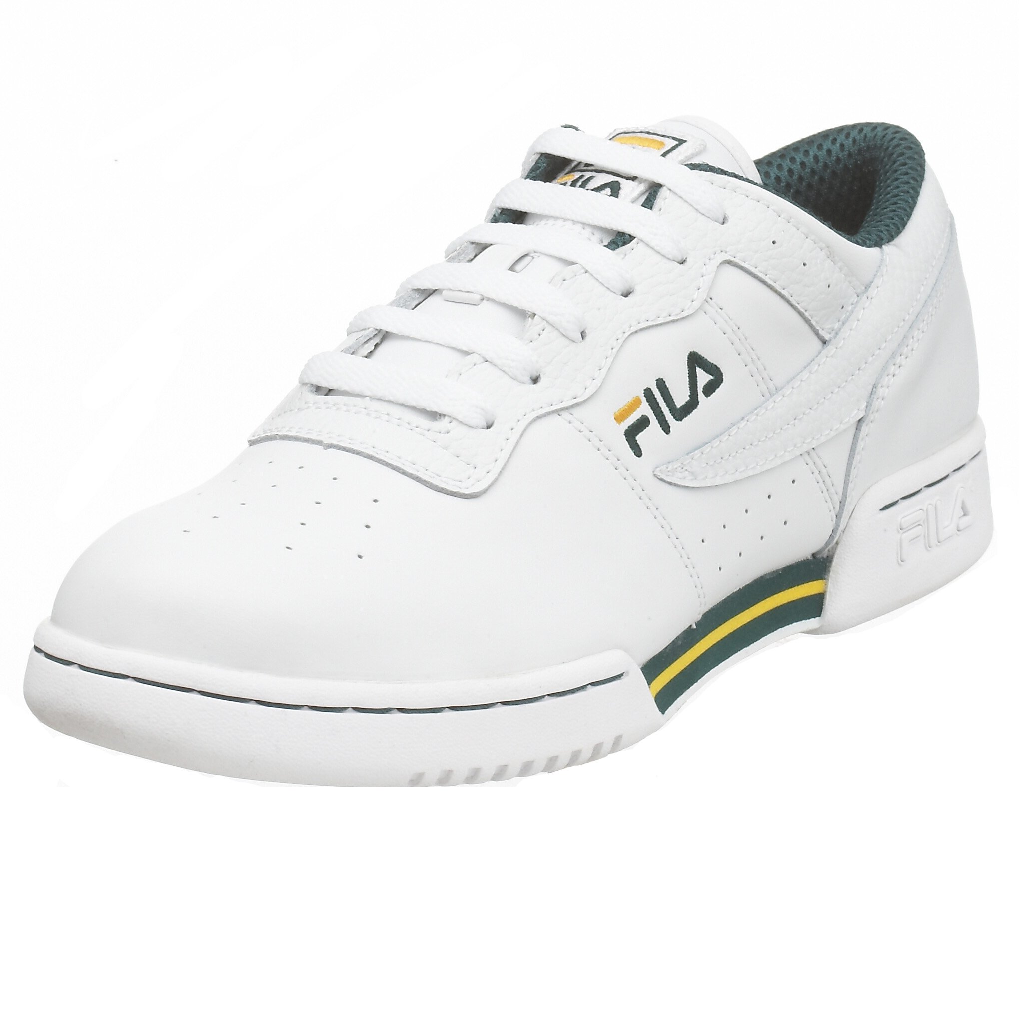 Fila Men's Original Fitness Leather Classic Sneakers - Comfortable Retro Running Shoes for Gym, Workout & Casual Wear