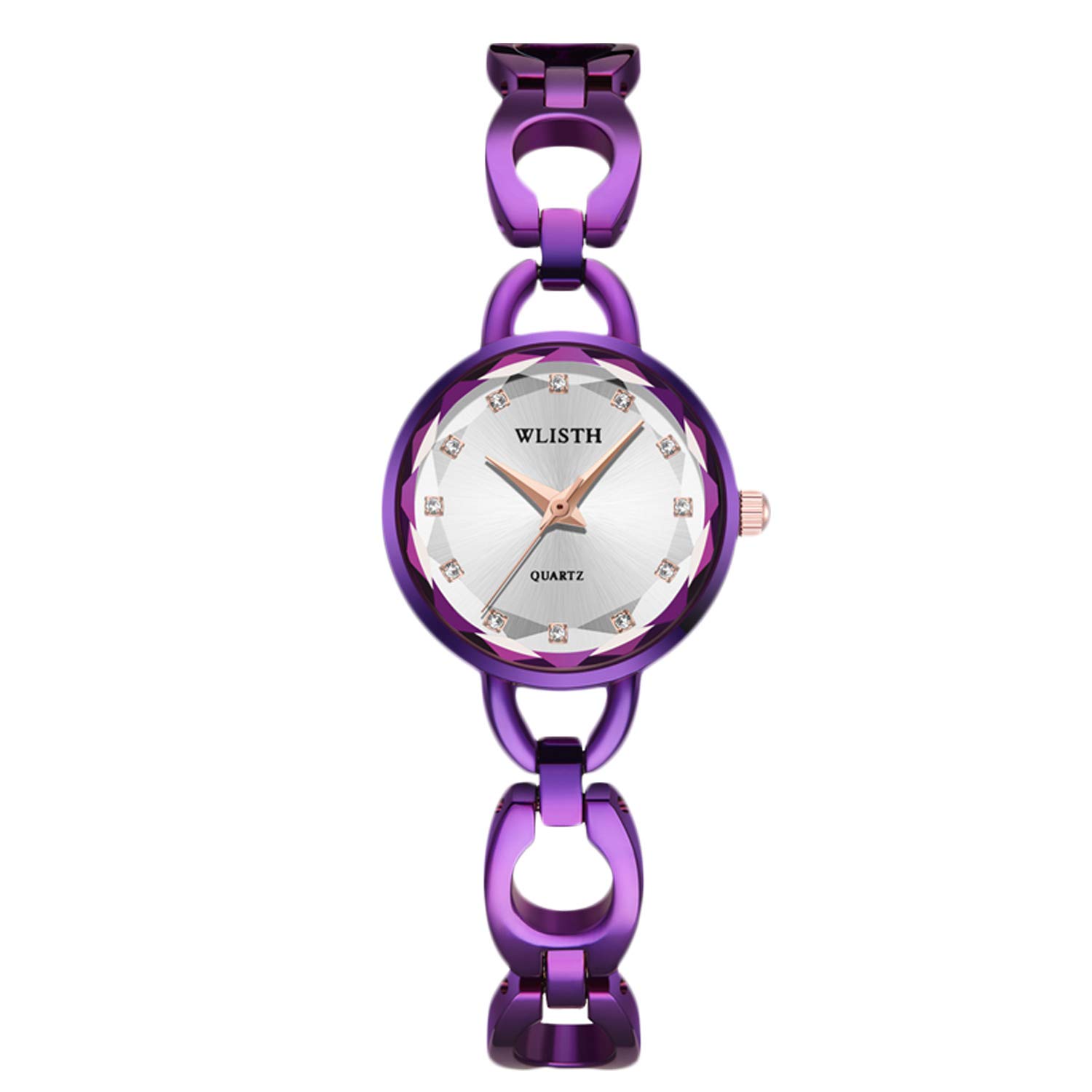 RORIOS Women's Luxury Analog Quartz Watch with Simulated Diamonds - Stainless Steel Bracelet Wristwatch for Women - Perfect for Office, Party, and Everyday Wear