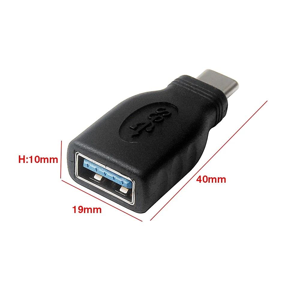 USB 3.1 Type-C Male to USB 3.0 Female OTG Adapter Converter - Fast Data Transfer & Charging Cable for Smartphones, MacBook, Tablets - Perfect for Travel, Office & Home Use