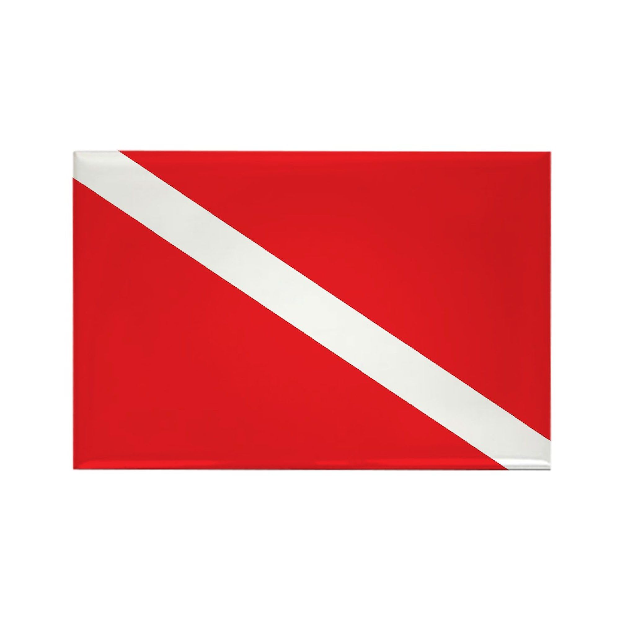 100-Pack SCUBA DIVE FLAG Rectangle Magnets for Refrigerators, Lockers & Metal Surfaces - Perfect for Dive Shops, Boats & Water Sports Enthusiasts