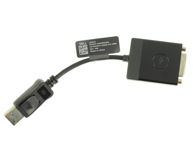 Original Title: New Dell OEM DisplayPort to DVI Video Dongle Adapter Cable KKMYD 64XF6   Optimized Title: Dell OEM DisplayPort to DVI Video Adapter Cable - High-Speed Digital Converter for PC, Laptop, Monitor (Model: KKMYD 64XF6) - Perfect for Home Office, Gaming & Multi-Monitor Setup