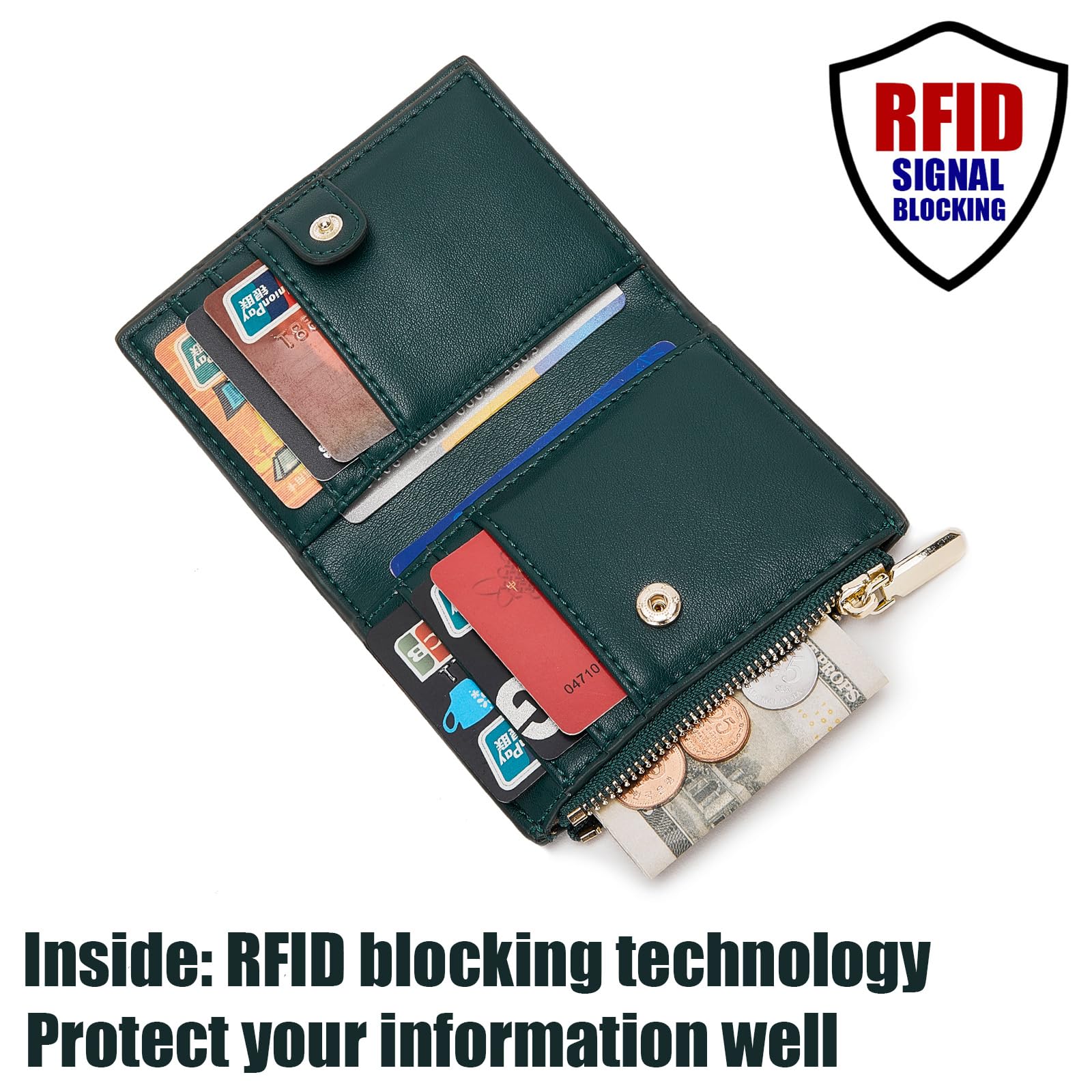 Slim RFID Blocking Wallet - Front Pocket Card Holder for Men & Women | Travel & Daily Use