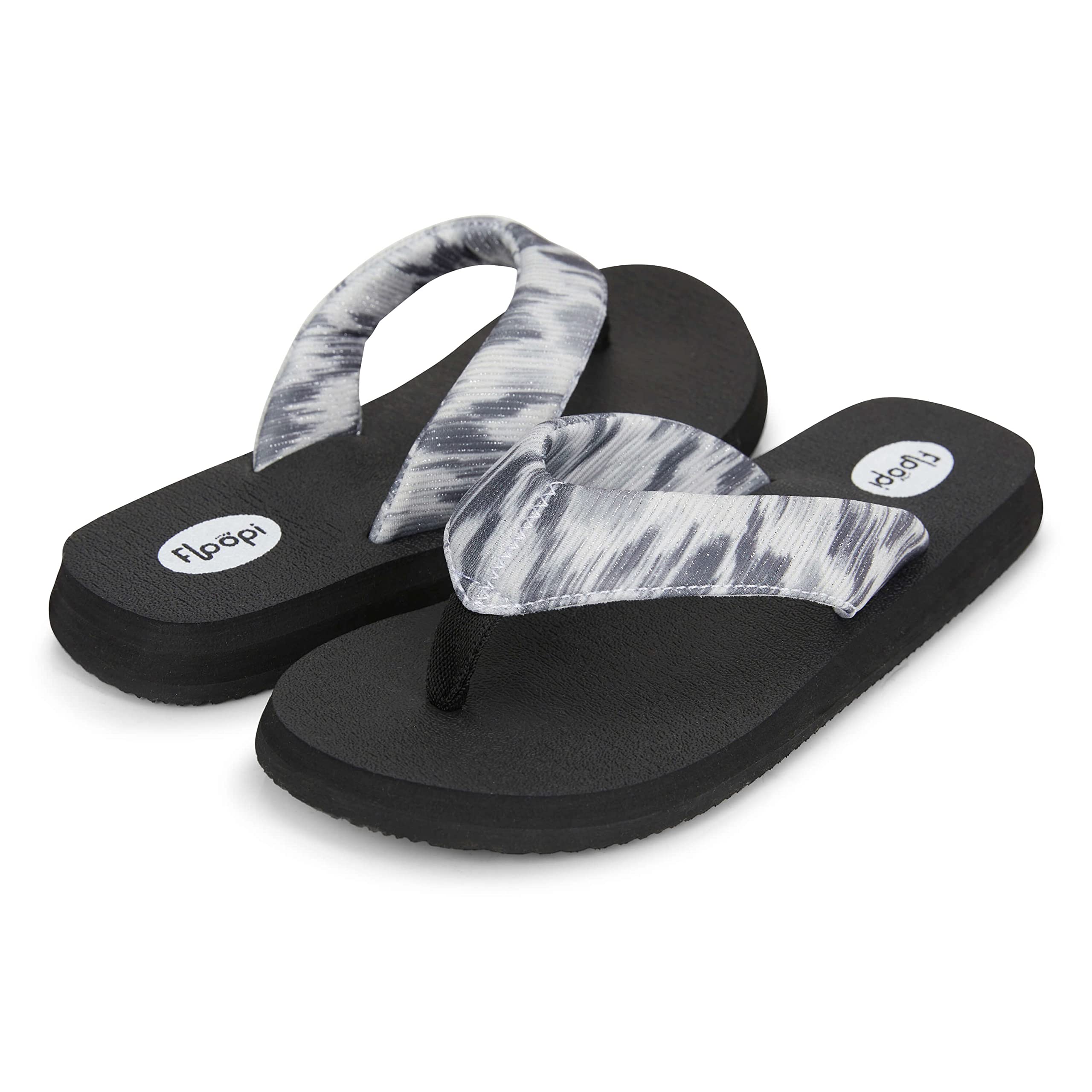 Floopi Women's Flip Flops - Comfortable Flat Yoga Sandals with Anti-Skid Soles for Beach, Pool, Yoga & Indoor/Outdoor Wear