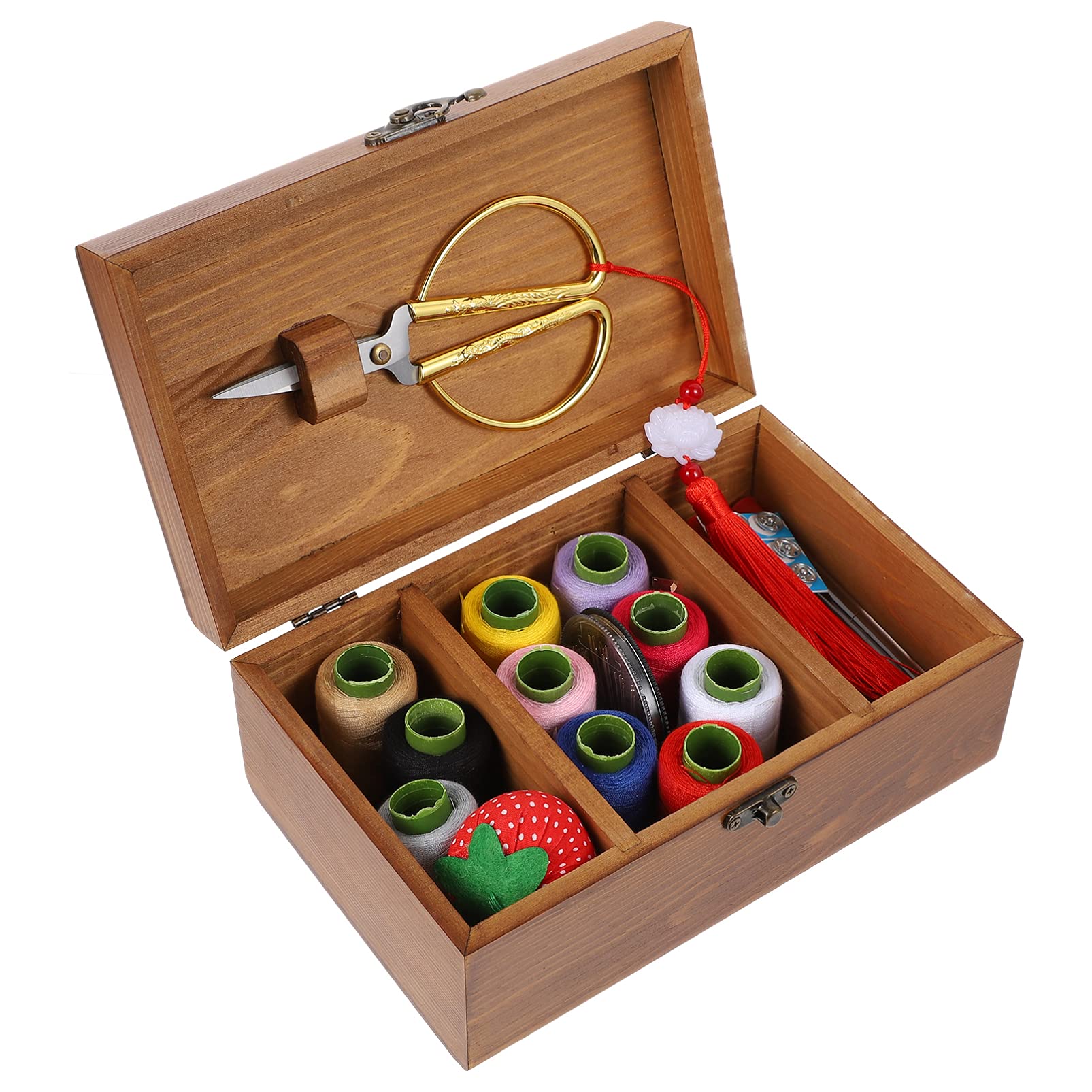 Professional Sewing Kit with 60+ Essential Tools - Healifty Complete Needlework Set for Tailoring, Quilting & Emergency Repairs | Portable Storage Case for Home, Travel & DIY Projects