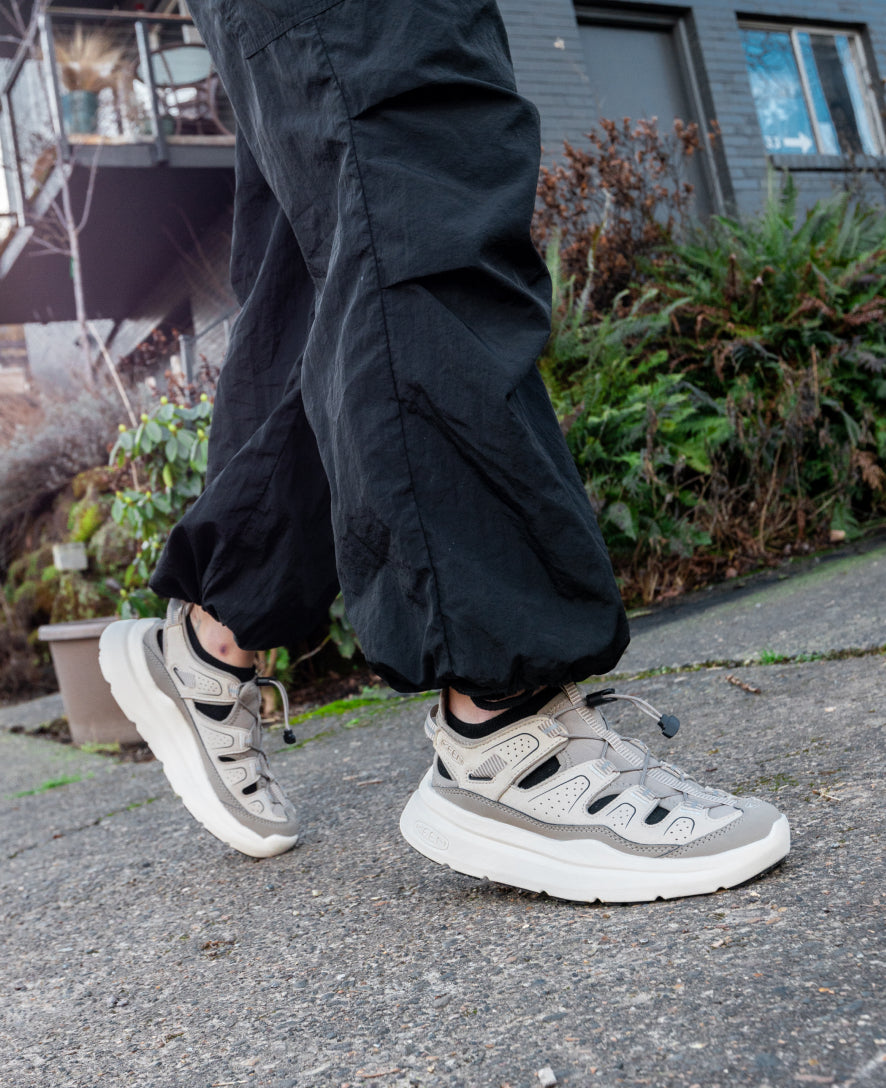 Women's WK450 Comfortable Walking Sandals - Black/Black | Perfect for Hiking, Travel & Everyday Wear